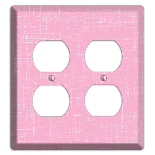 Chantilly Pink Texture 2 Duplex Wallplate