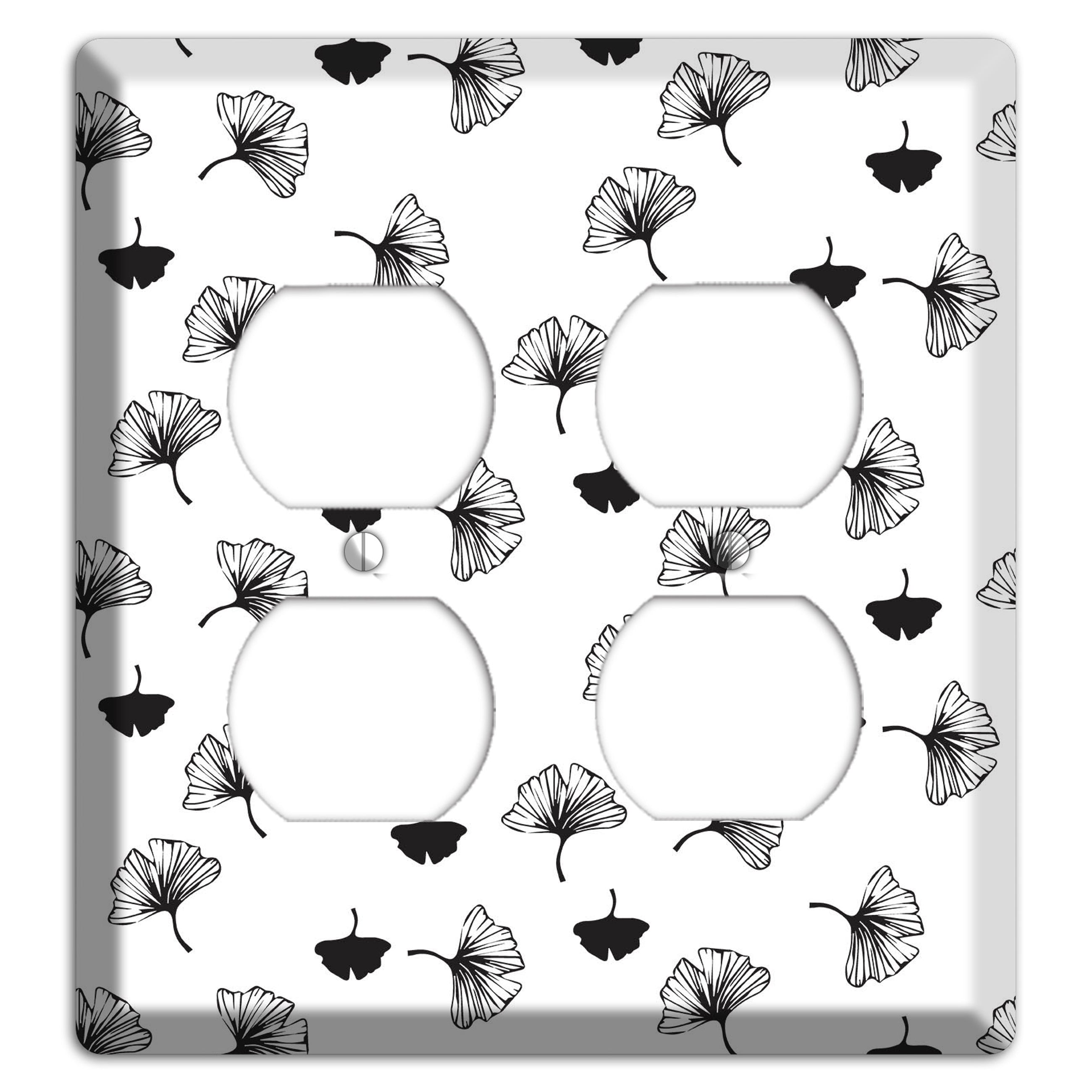 Leaves Style G 2 Duplex Wallplate
