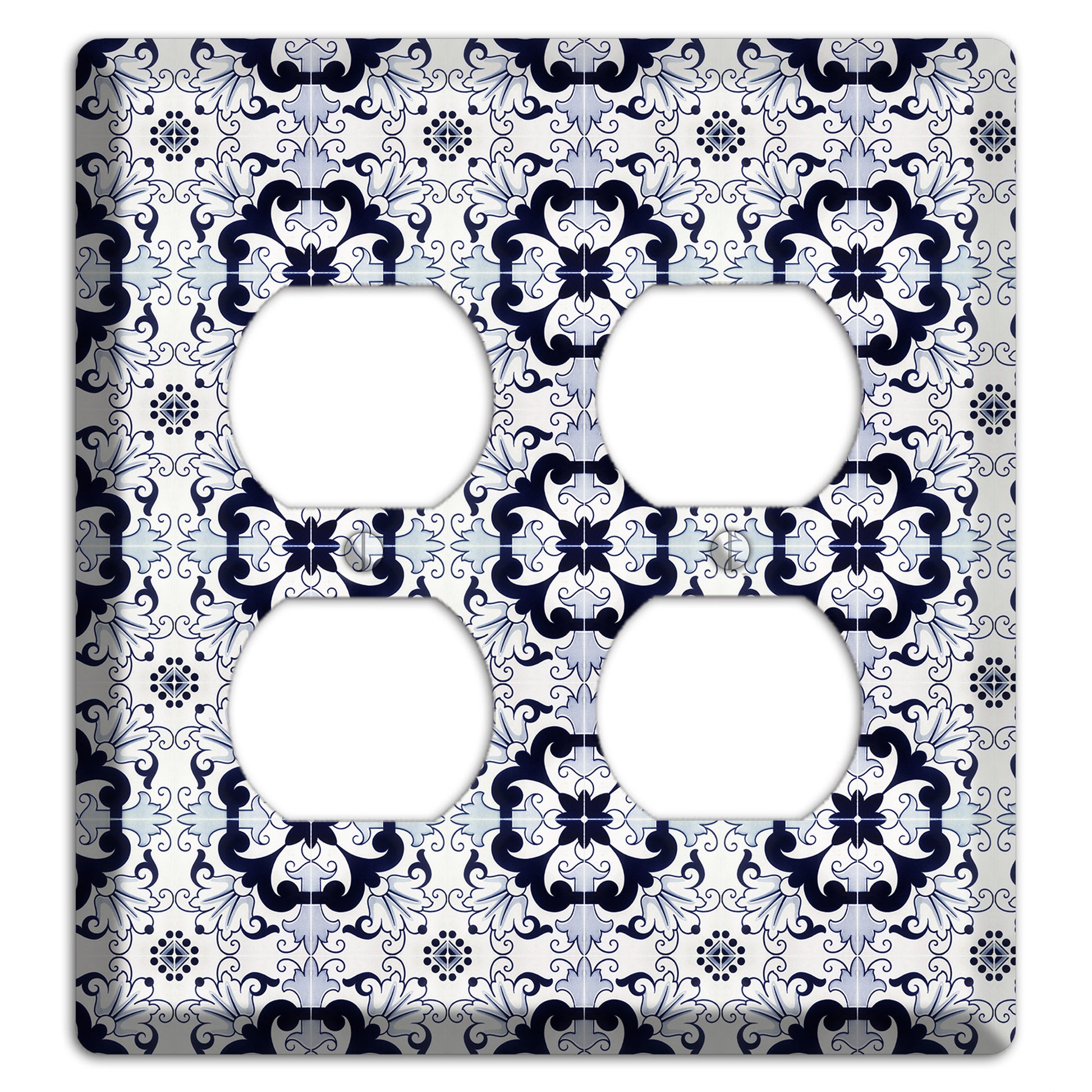 Tavira Tiles 7 2 Duplex Wallplate
