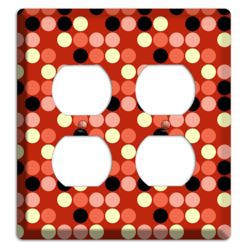 Multi Color Red Dots 2 Duplex Wallplate
