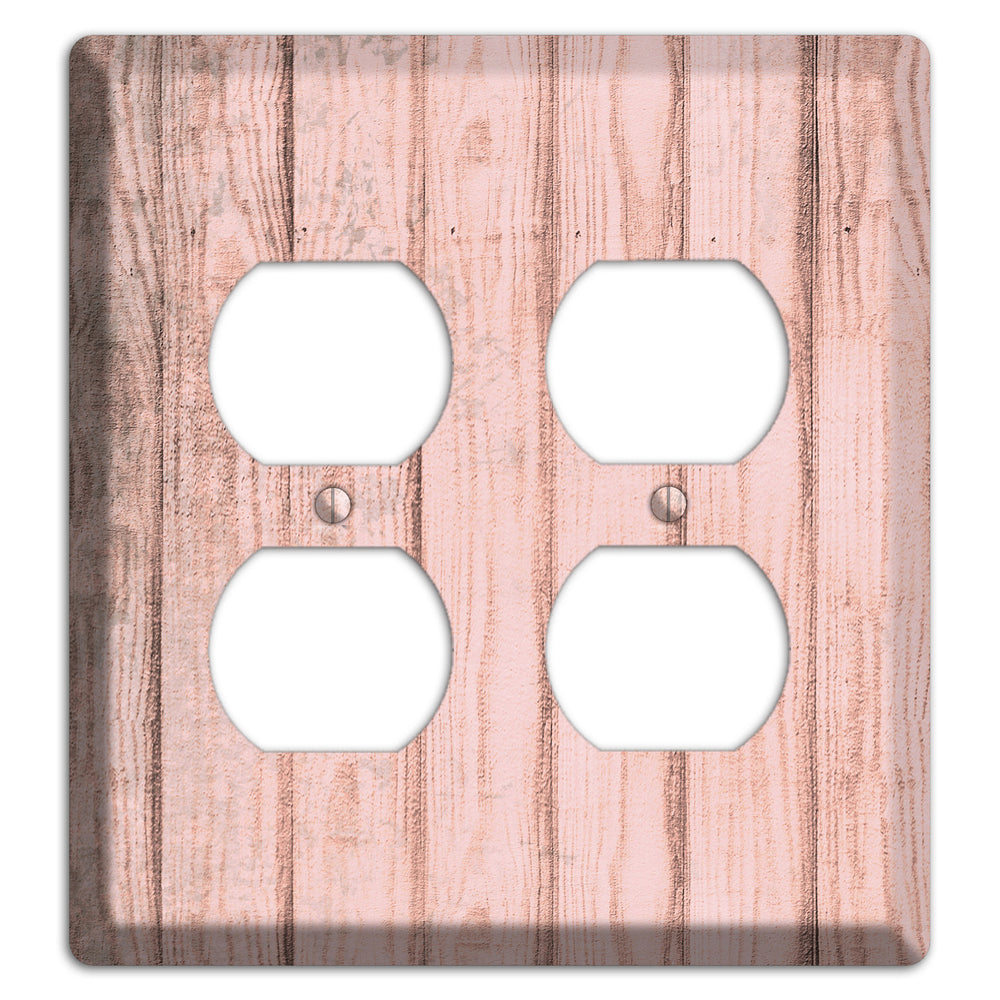 Beauty Bush Weathered Wood 2 Duplex Wallplate