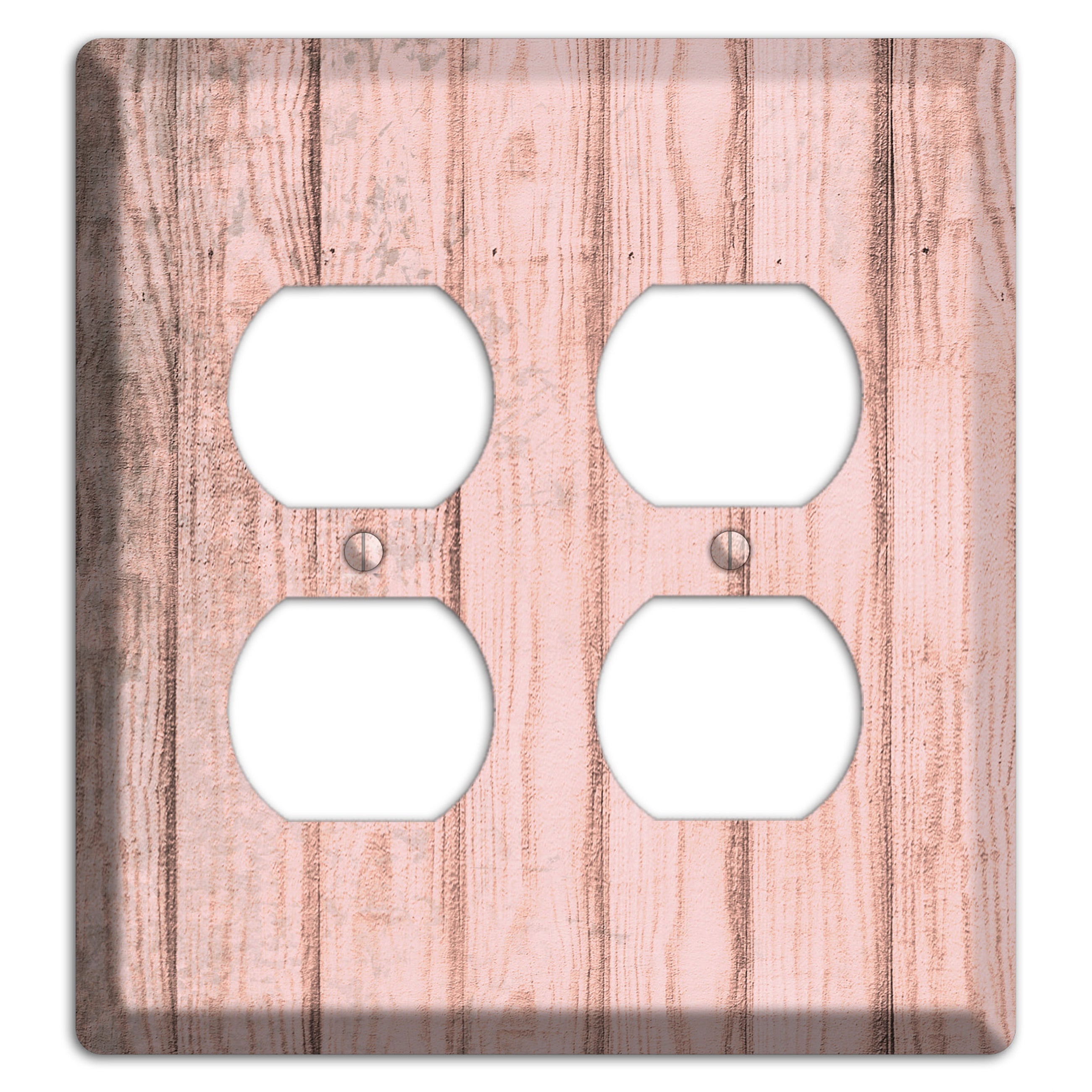 Beauty Bush Weathered Wood 2 Duplex Wallplate