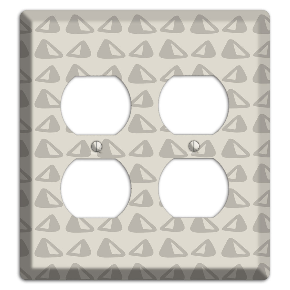 Simple Scandanavian Style NN 2 Duplex Wallplate