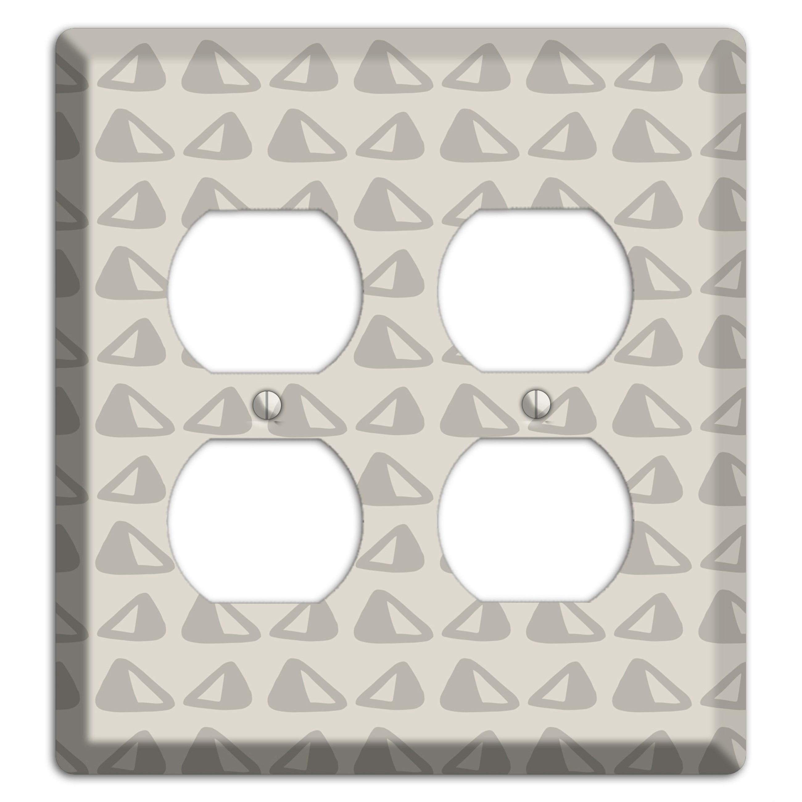 Simple Scandanavian Style NN 2 Duplex Wallplate