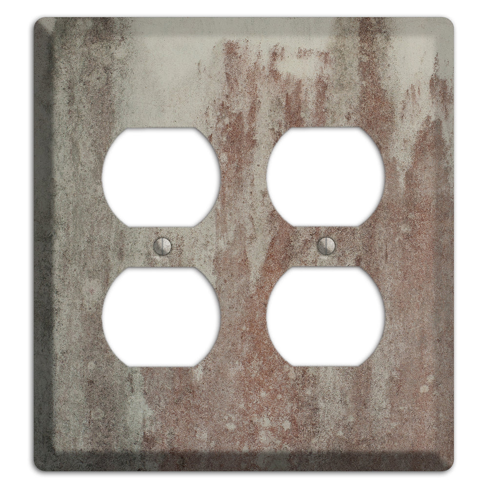 Old Concrete 13 2 Duplex Wallplate