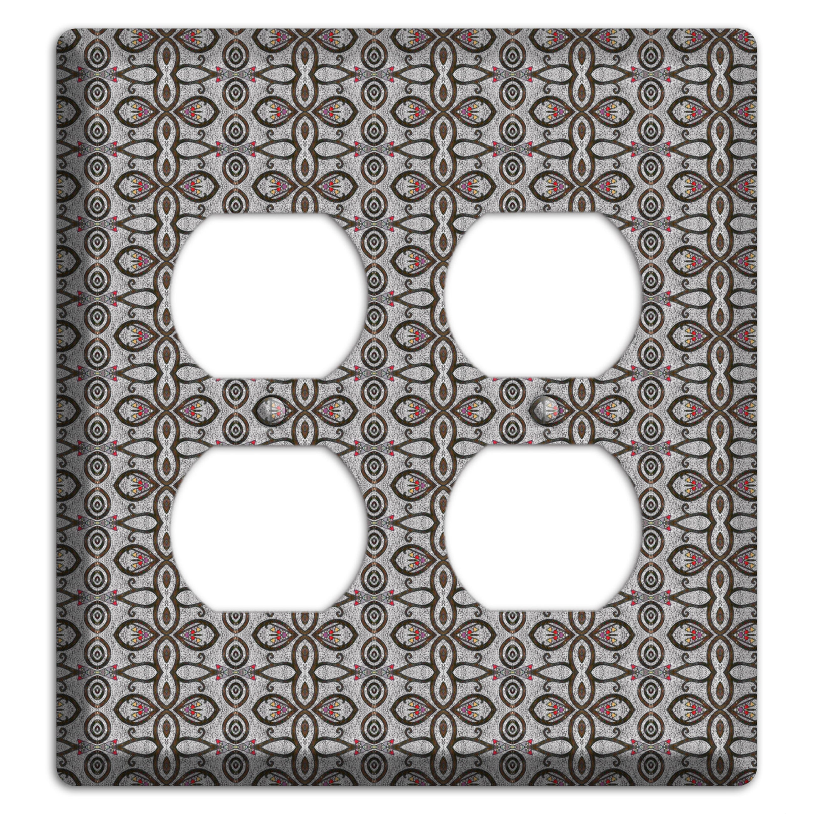 Grey Tapestry 2 Duplex Wallplate