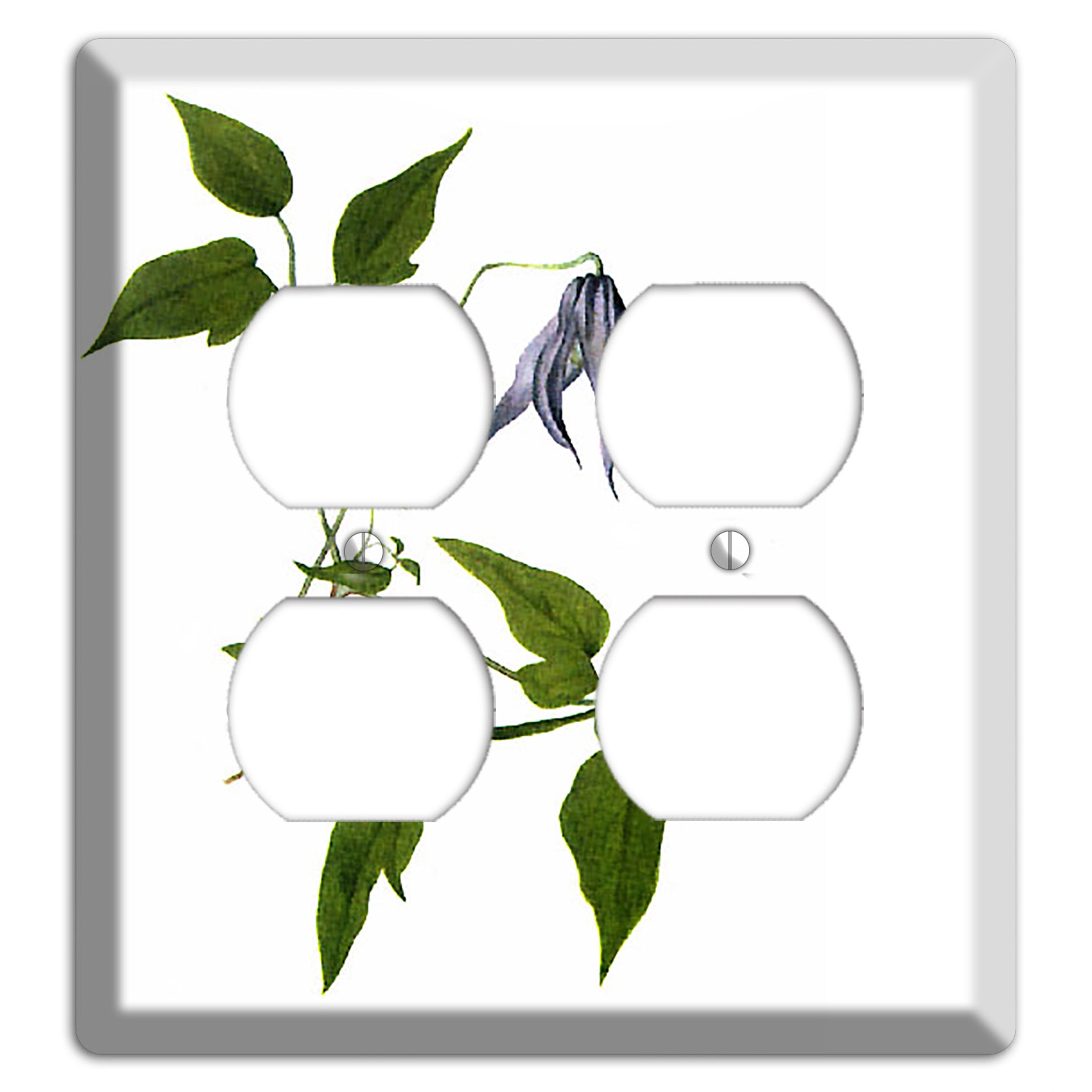 Clematis Columbiana 2 Duplex Wallplate