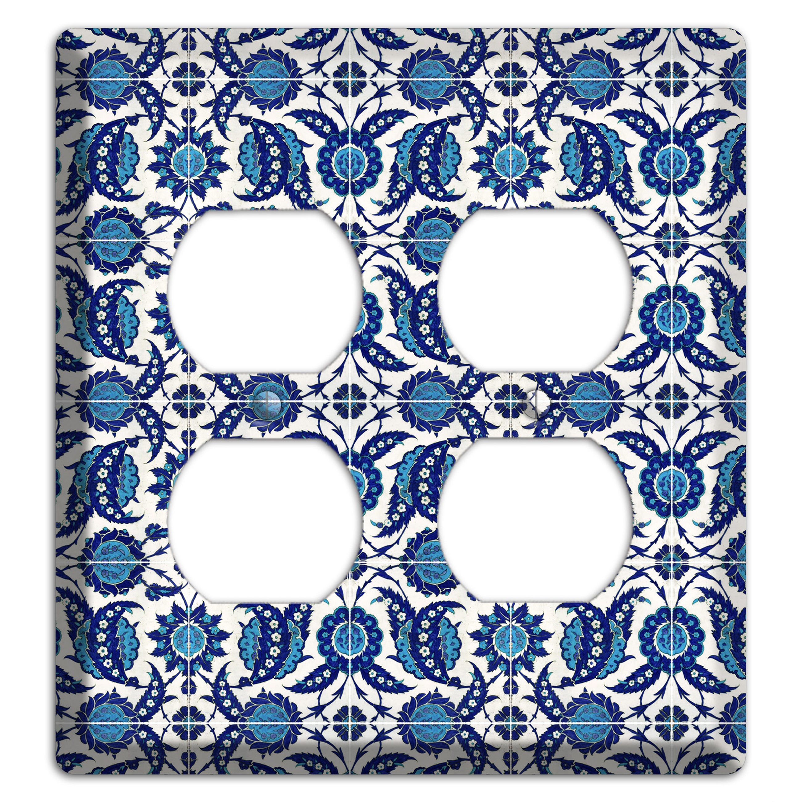 Ornate Paisley Tile 2 Duplex Wallplate