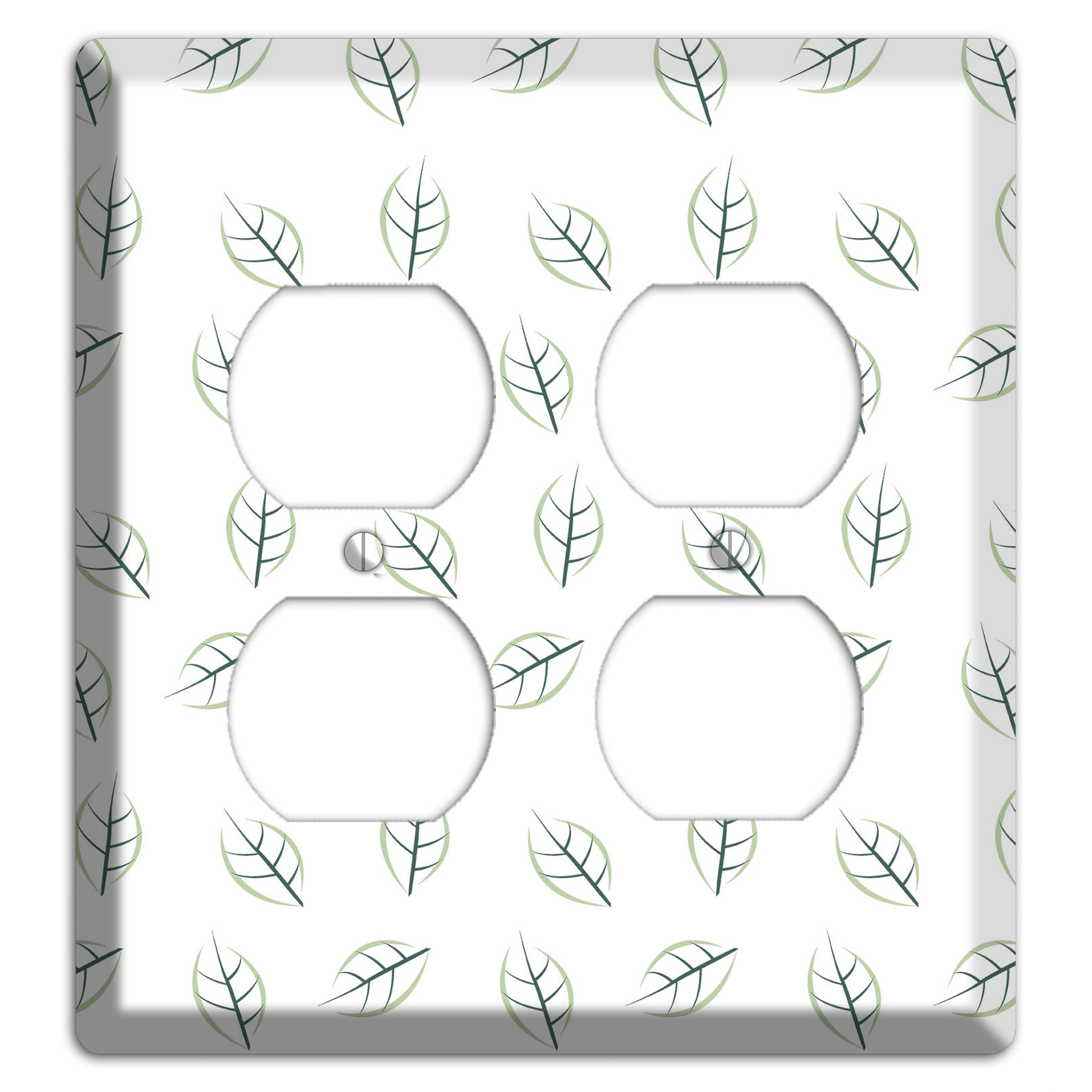 Leaves Style DD 2 Duplex Wallplate