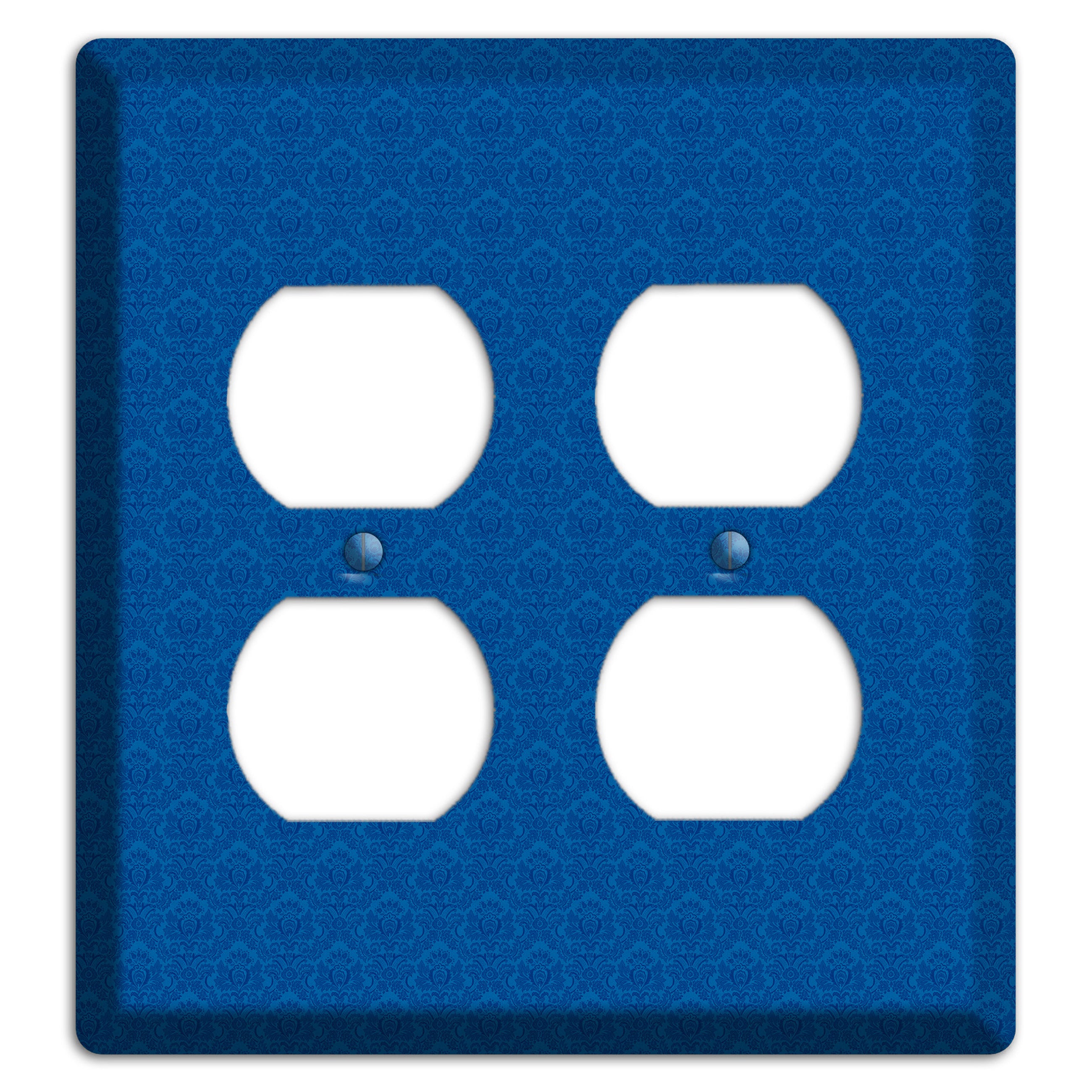 Blue Cartouche 2 Duplex Wallplate