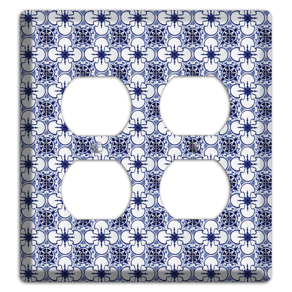 Tavira Tiles 9 2 Duplex Wallplate