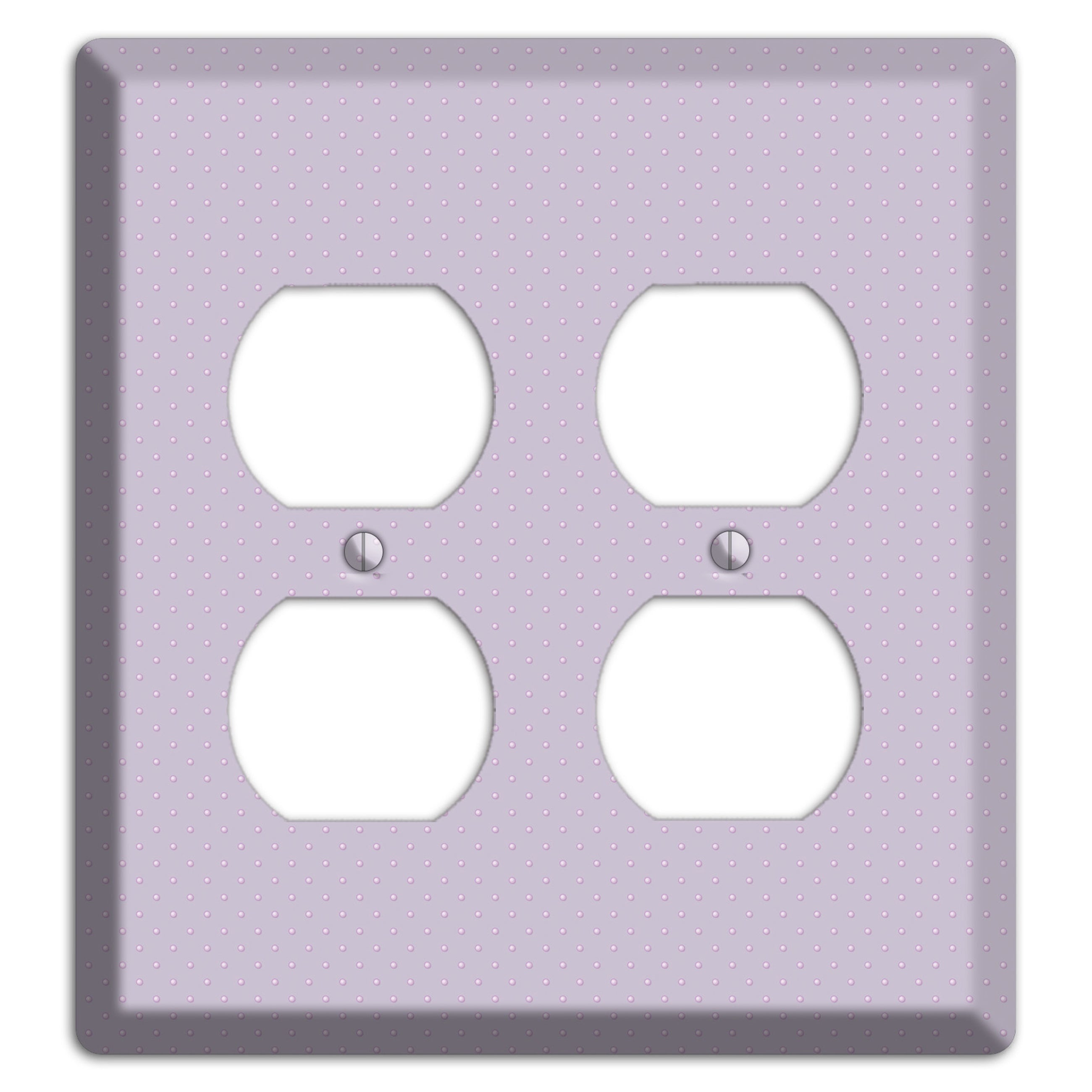 Lavender with Tiny Dots 2 Duplex Wallplate