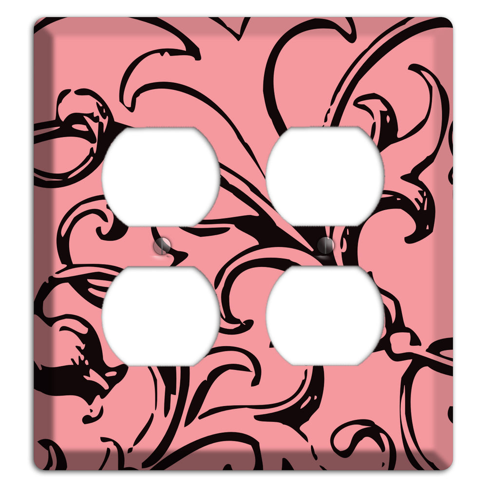 Victorian Salmon 2 Duplex Wallplate