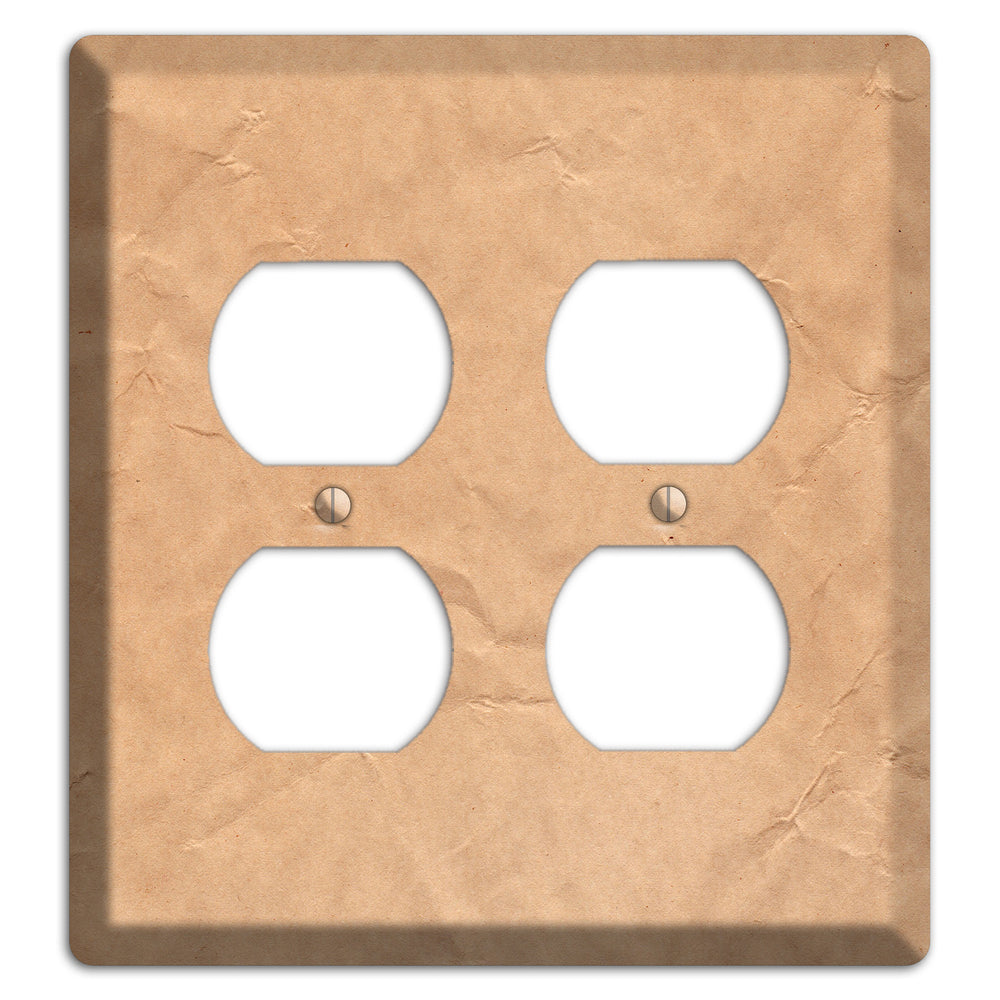 Aged Paper 6 2 Duplex Wallplate