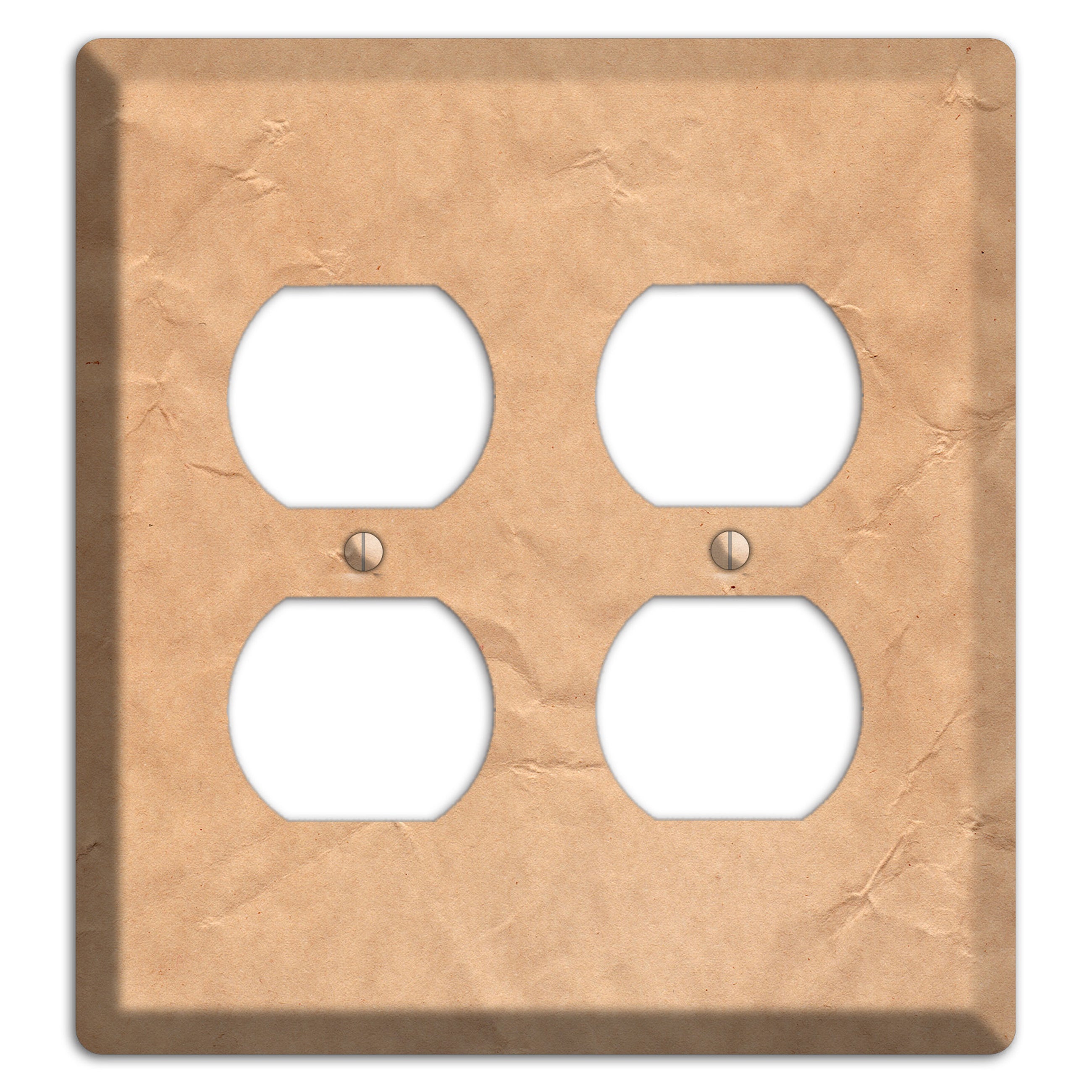 Aged Paper 6 2 Duplex Wallplate
