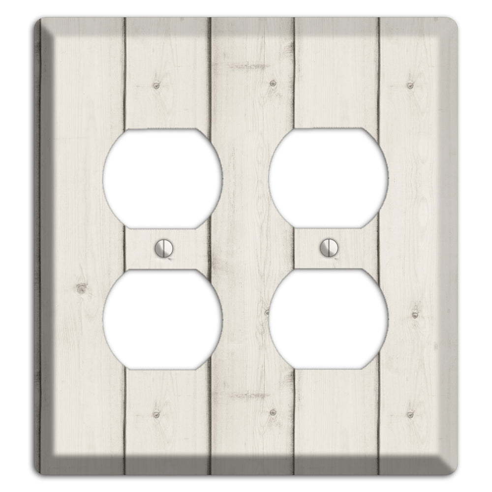 Satin Linen Antique 2 Duplex Wallplate