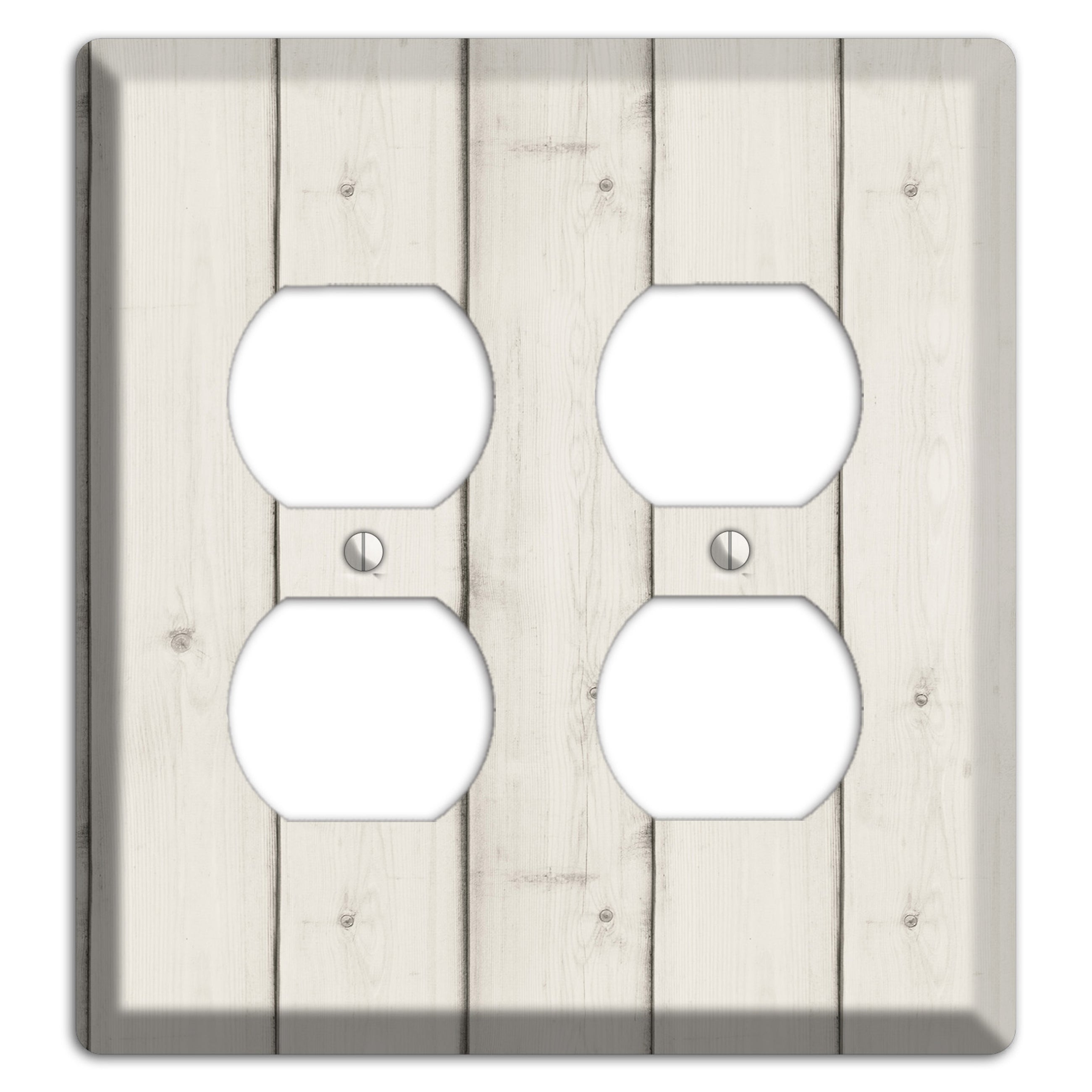 Satin Linen Antique 2 Duplex Wallplate