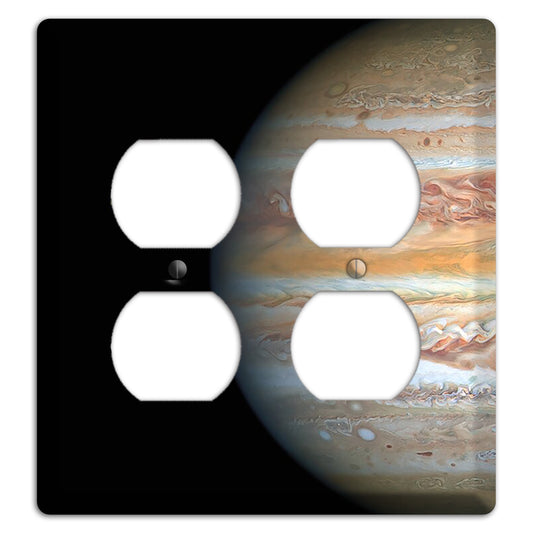 Hubble's View of Jupiter and Europa 2 Duplex Wallplate