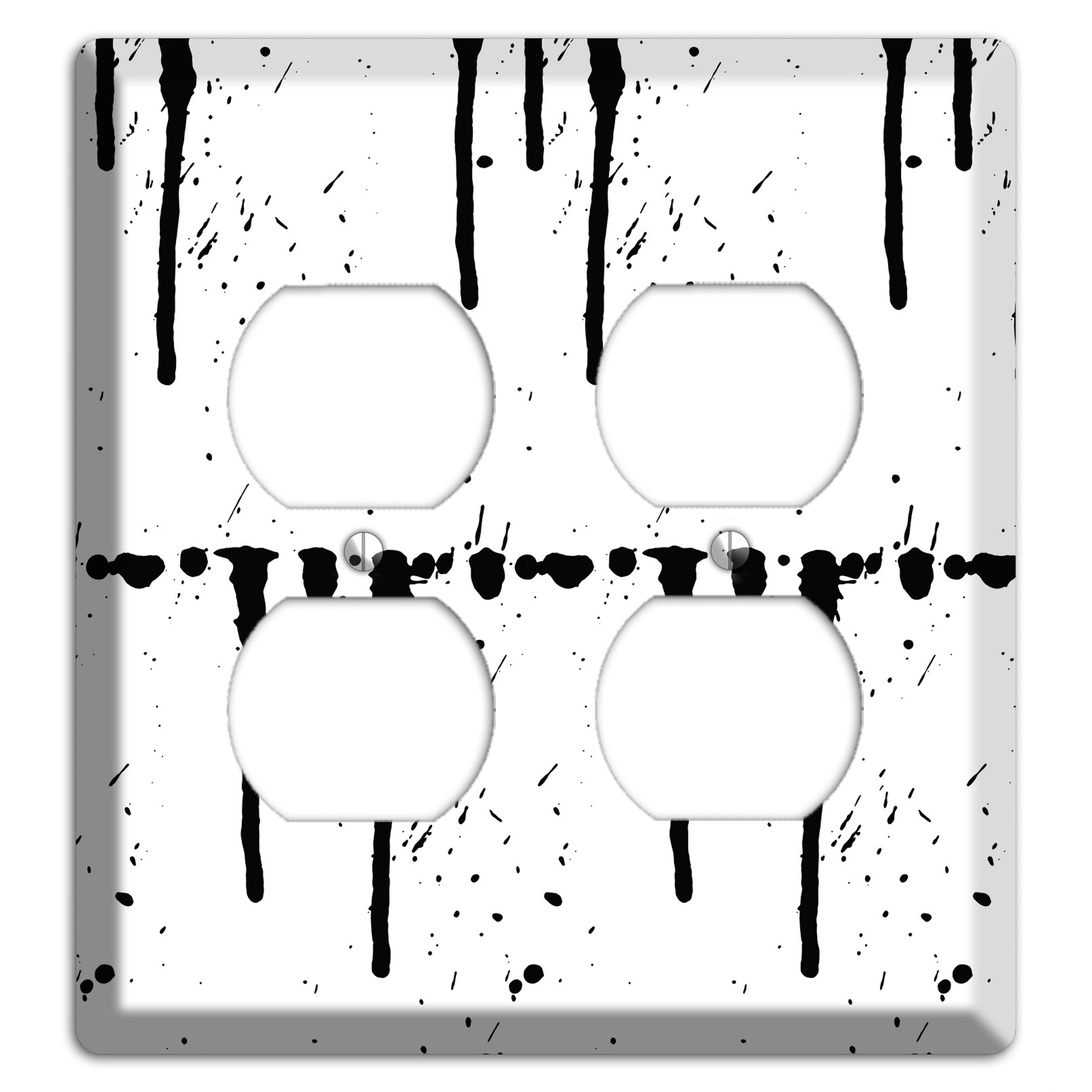 Ink Drips 2 2 Duplex Wallplate