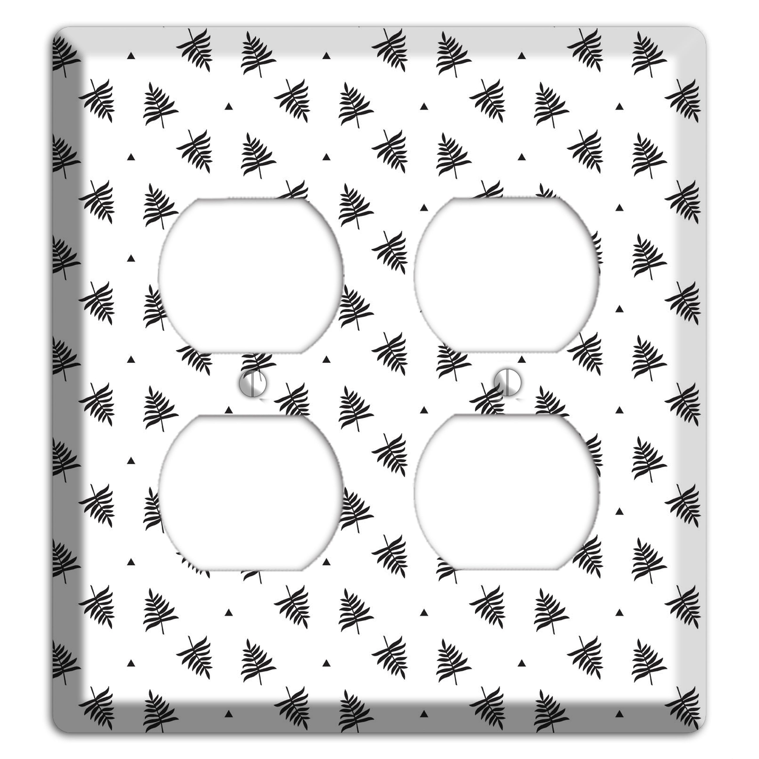 Leaves Style L 2 Duplex Wallplate