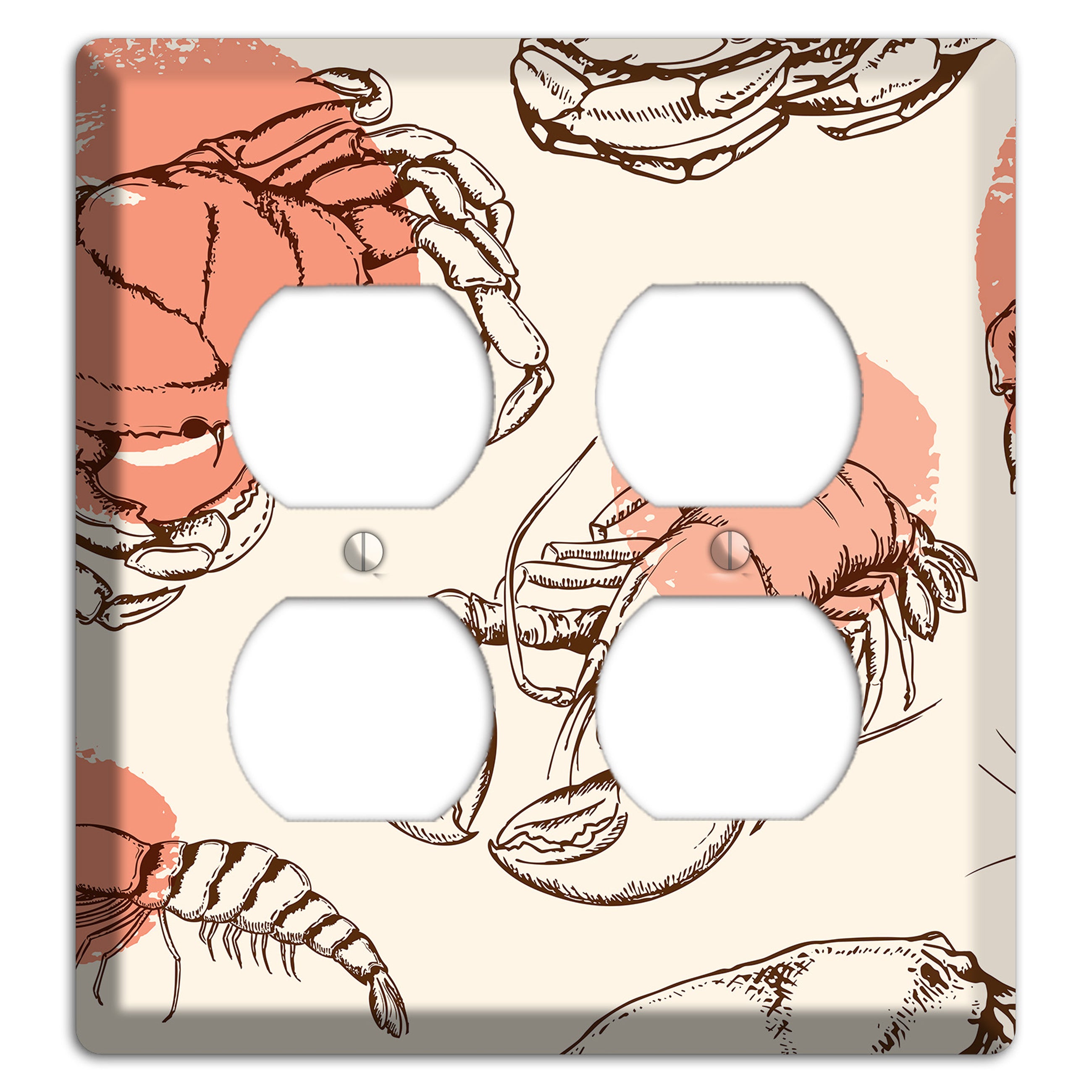 Red Crab 2 Duplex Wallplate