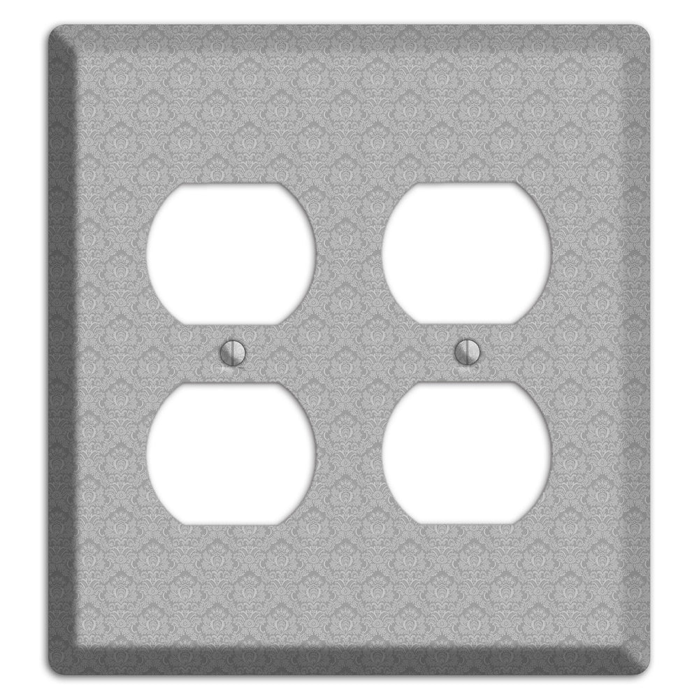 Light Grey Cartouche 2 Duplex Wallplate
