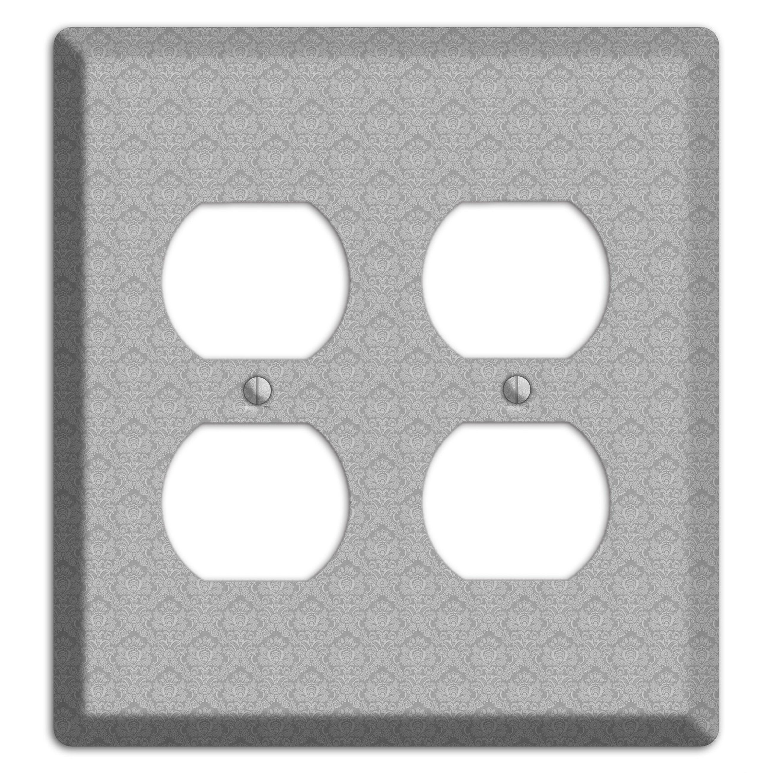 Light Grey Cartouche 2 Duplex Wallplate