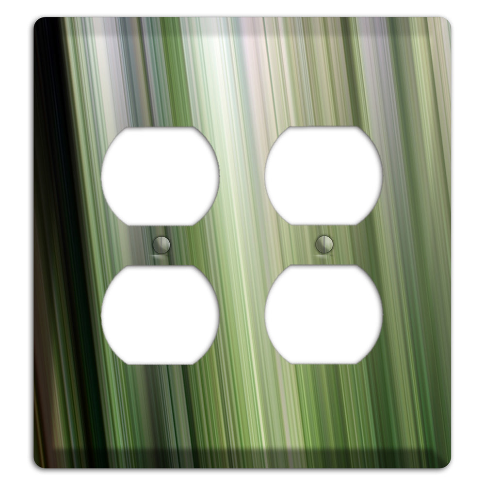 Green Ray of Light 2 2 Duplex Wallplate