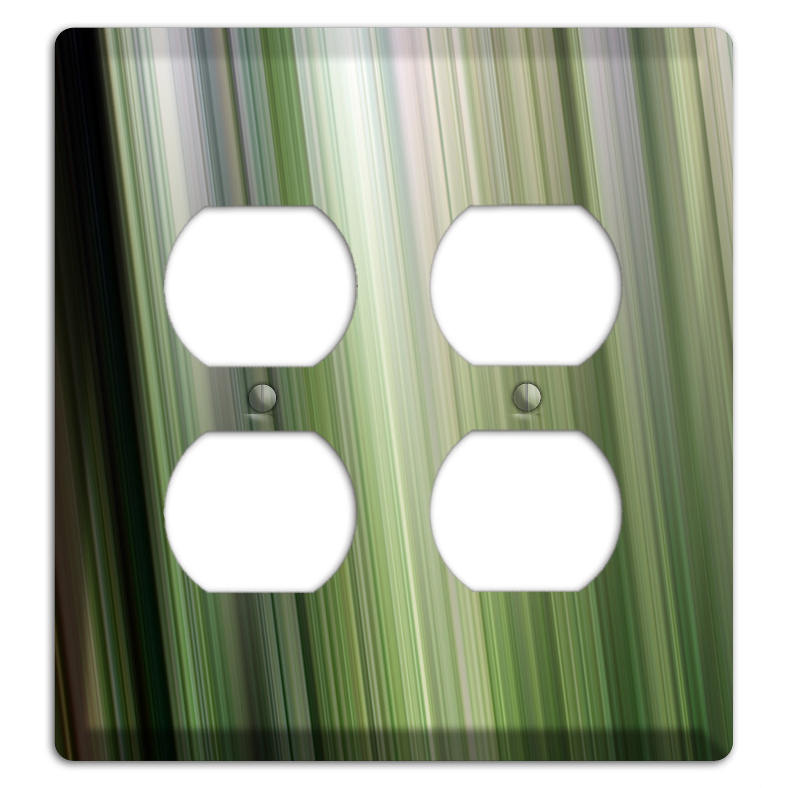 Green Ray of Light 2 2 Duplex Wallplate
