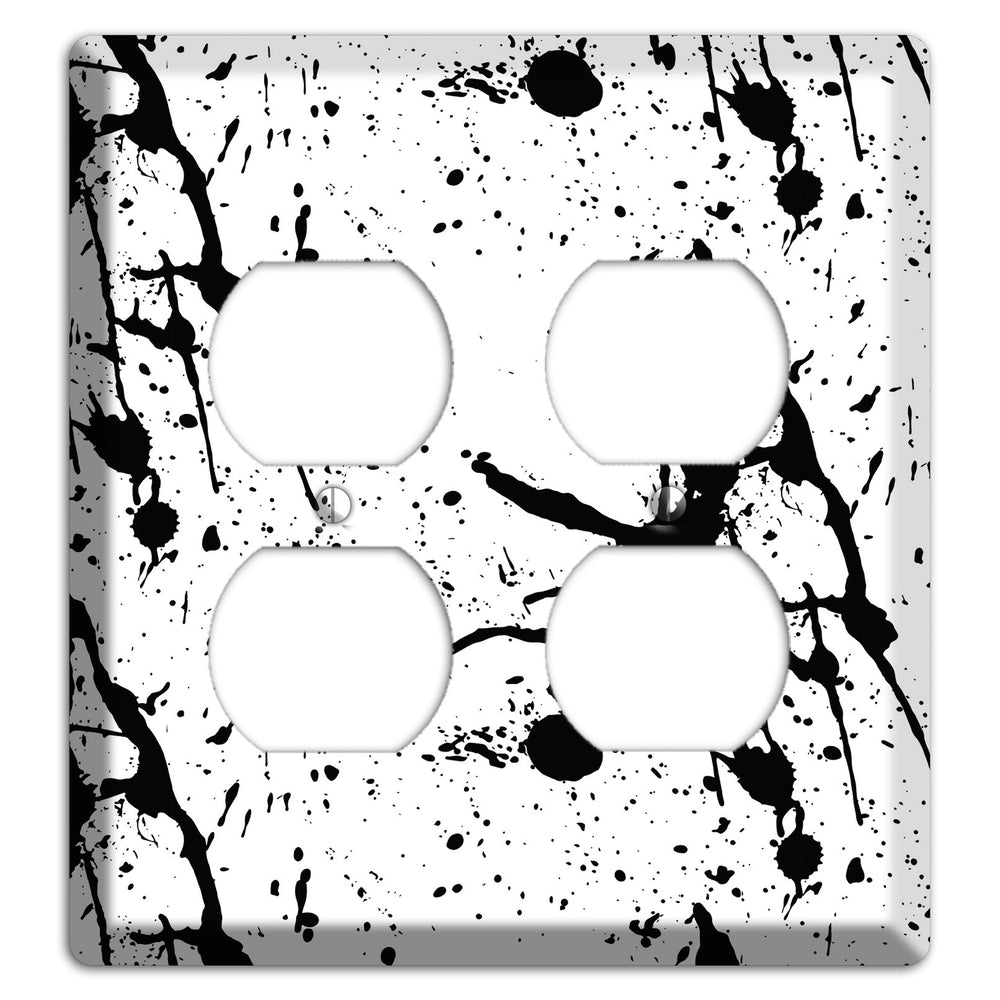 Ink Drips 8 2 Duplex Wallplate