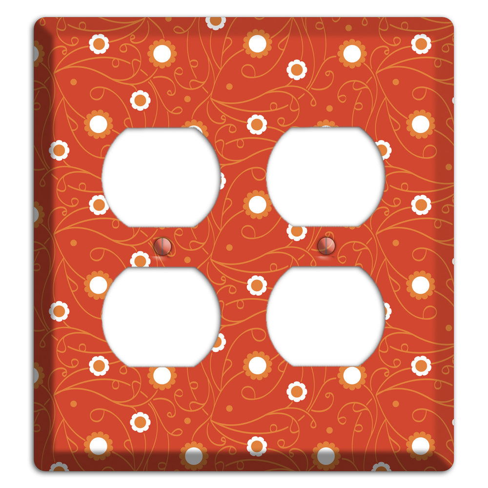 Red Vine Floral 2 Duplex Wallplate