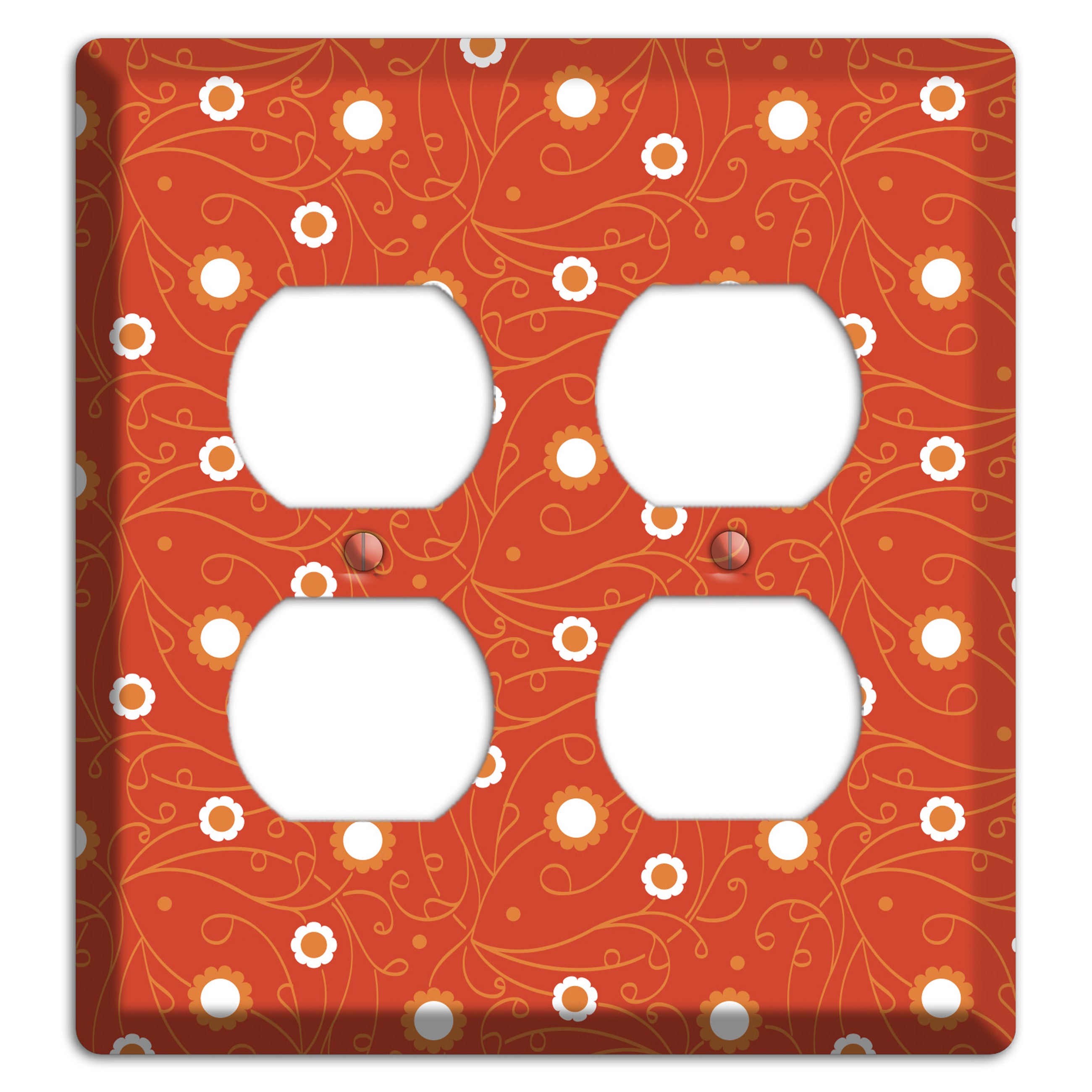 Red Vine Floral 2 Duplex Wallplate
