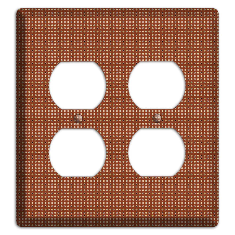 Maroon Weave 2 Duplex Wallplate