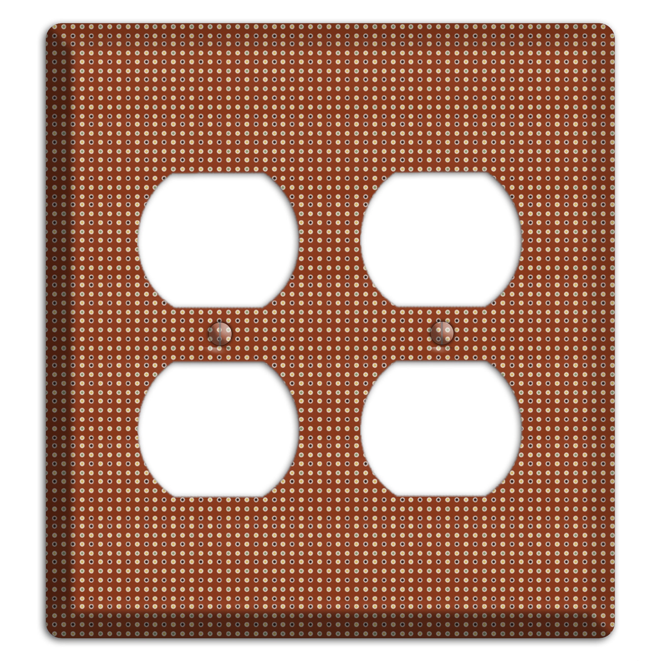 Maroon Weave 2 Duplex Wallplate