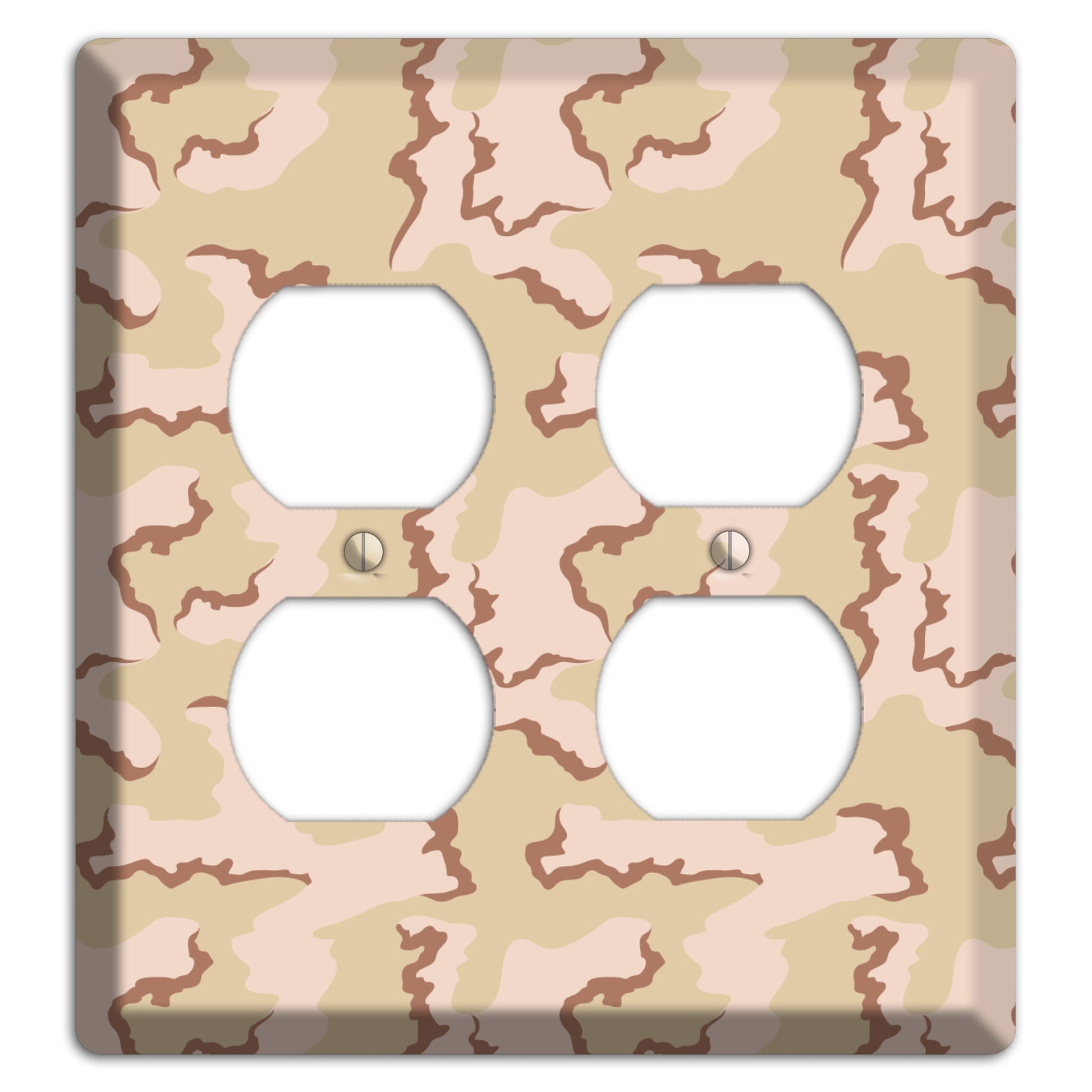 Coffee Stain Camo 2 Duplex Wallplate