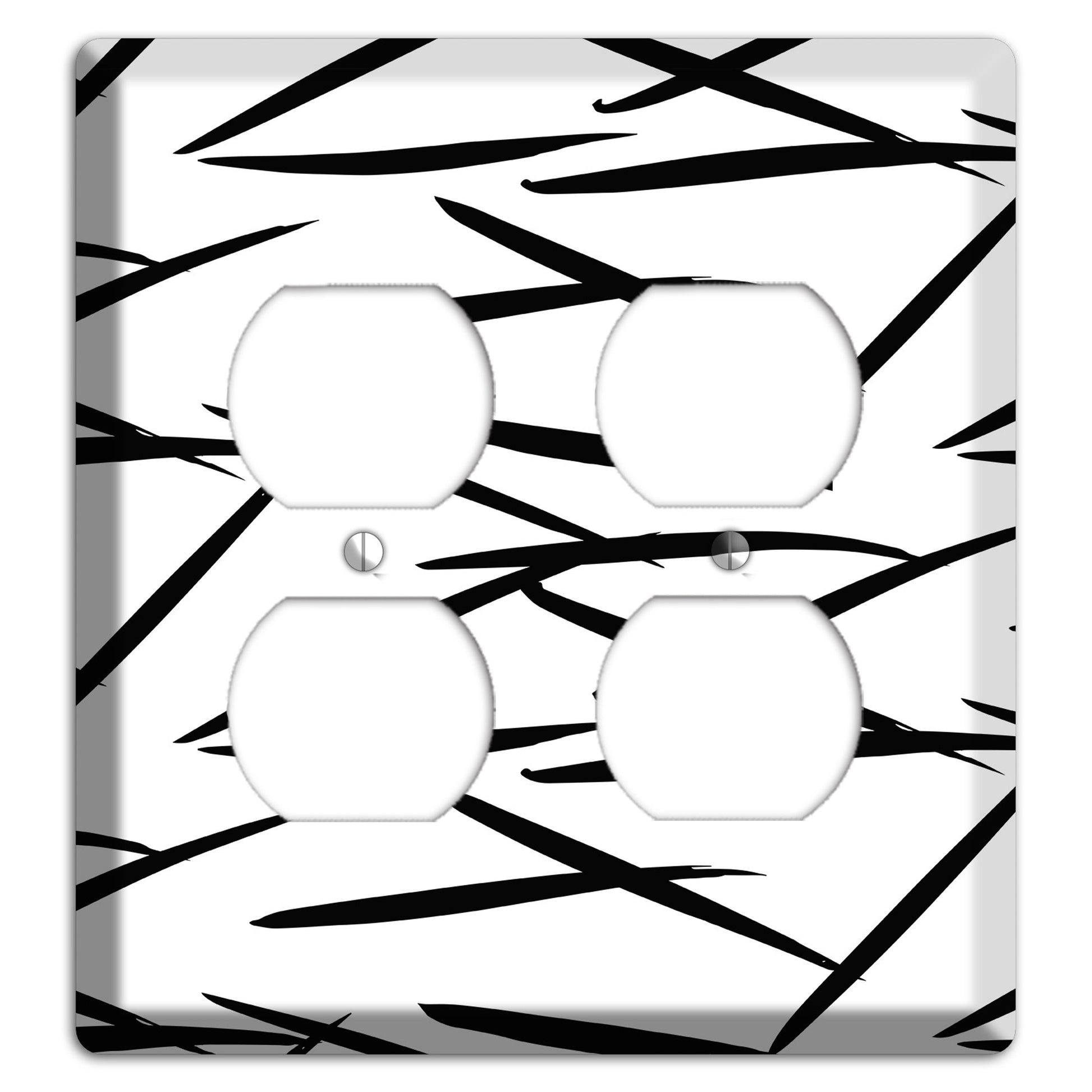 Ink Brushstrokes 3 2 Duplex Wallplate