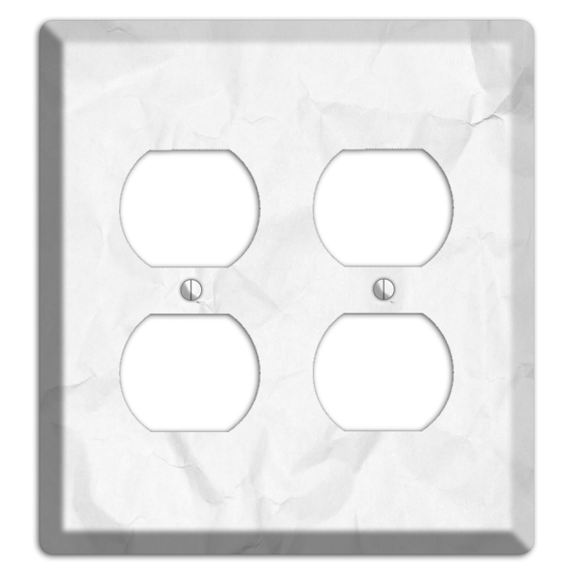 Seashell Crinkled Paper 2 Duplex Wallplate