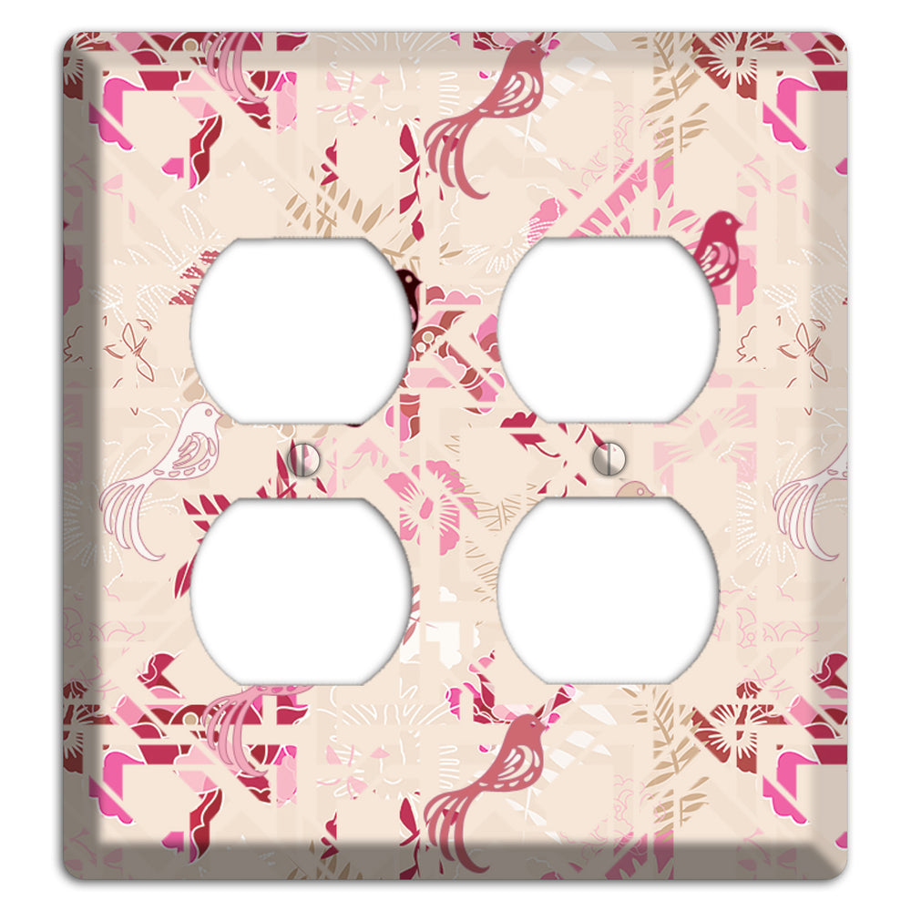 Floral Songbirds 2 Duplex Wallplate