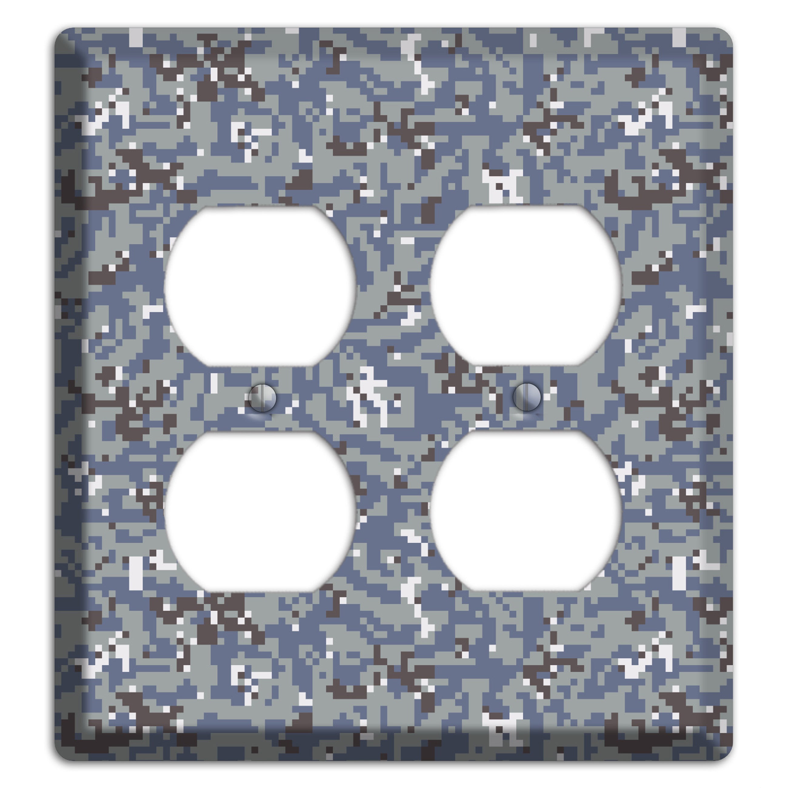NWU Grey Dom Camo 2 Duplex Wallplate