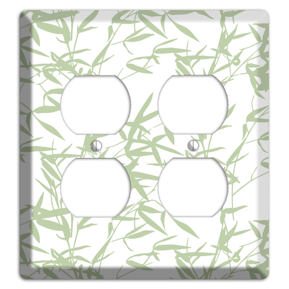 Leaves Style P 2 Duplex Wallplate