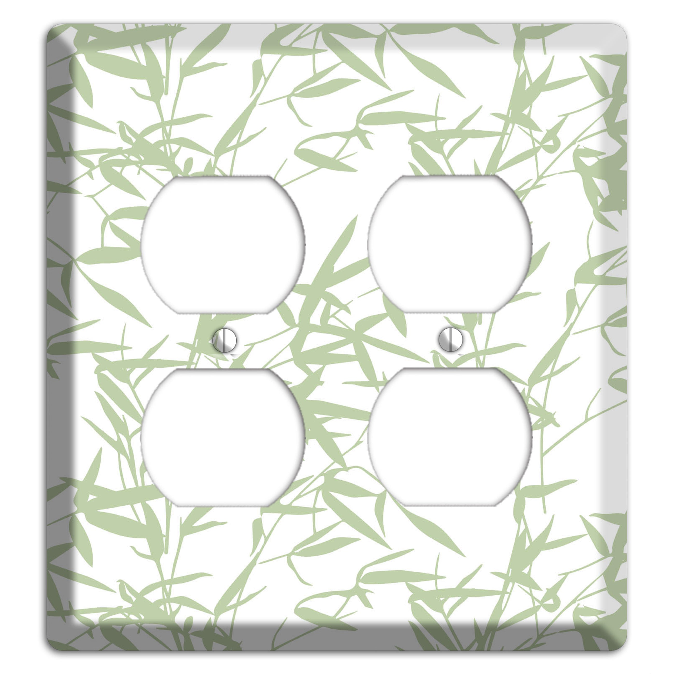 Leaves Style P 2 Duplex Wallplate