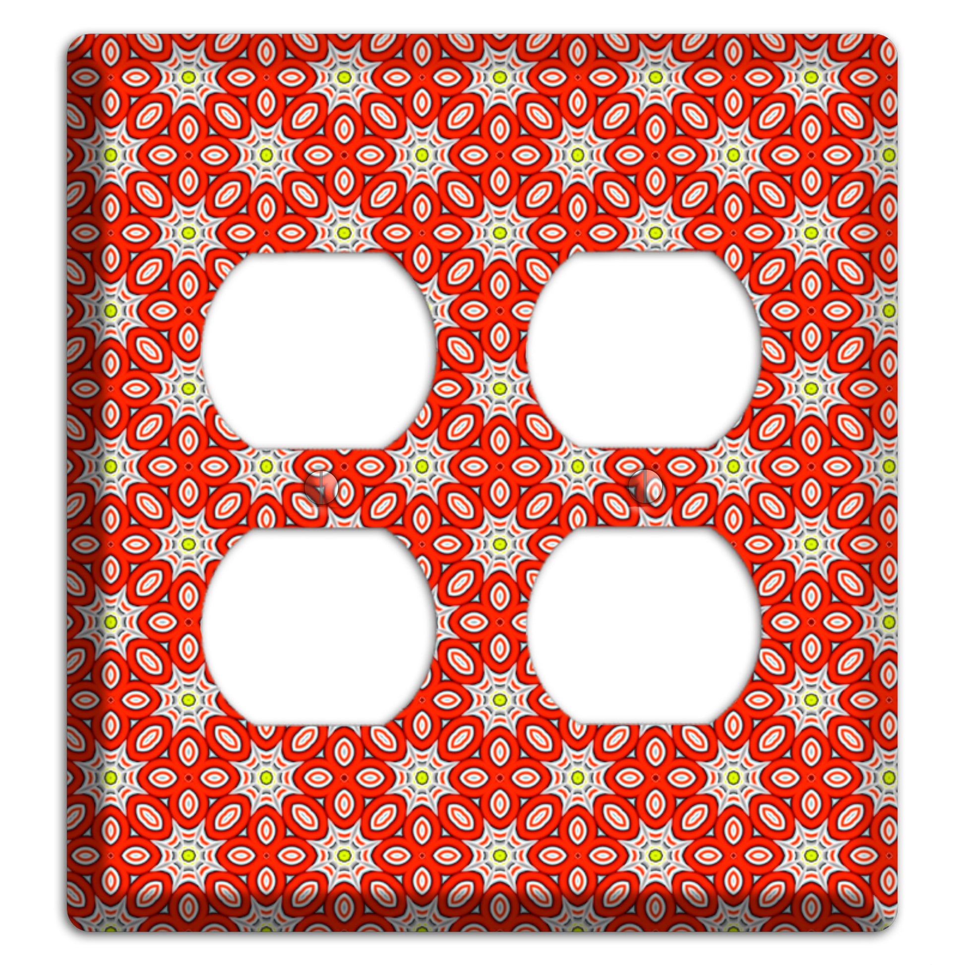 Red Foulard 2 2 Duplex Wallplate