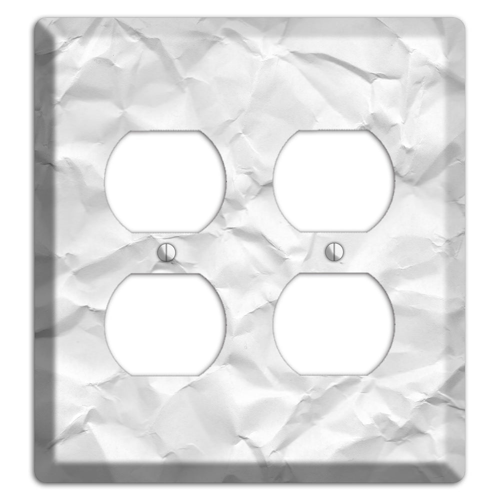 Alto Crinkled Paper 2 Duplex Wallplate