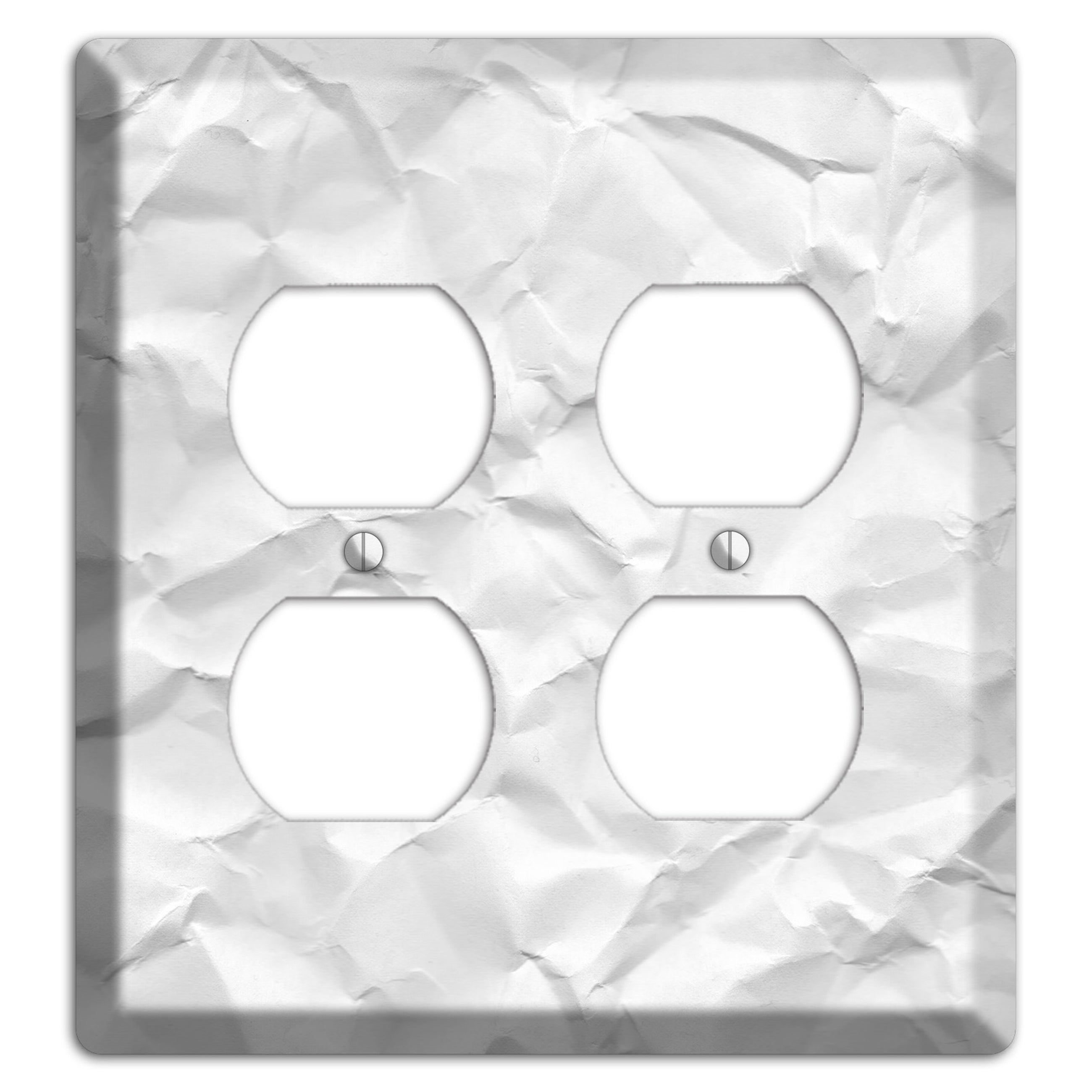 Alto Crinkled Paper 2 Duplex Wallplate