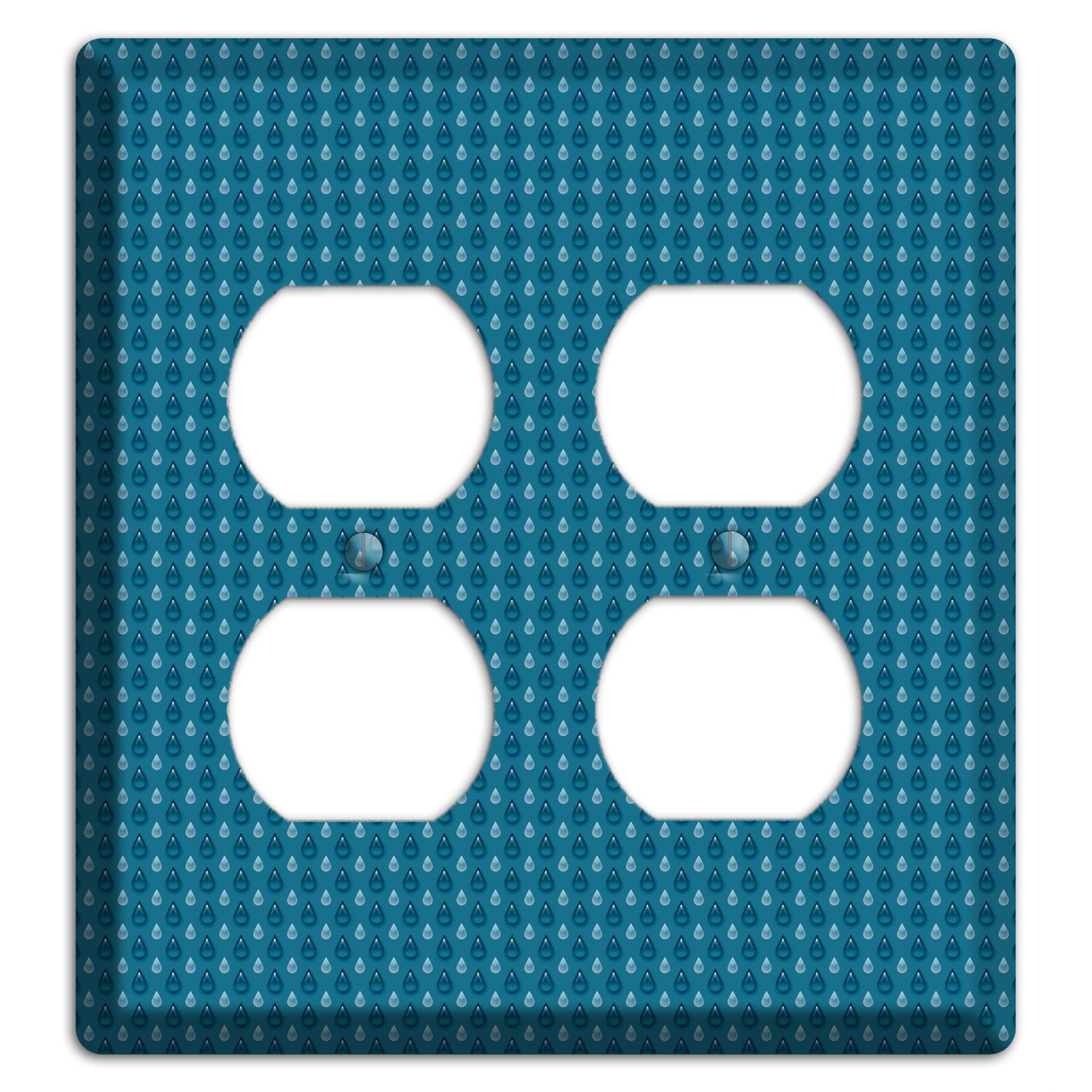 Blue Drops 2 Duplex Wallplate