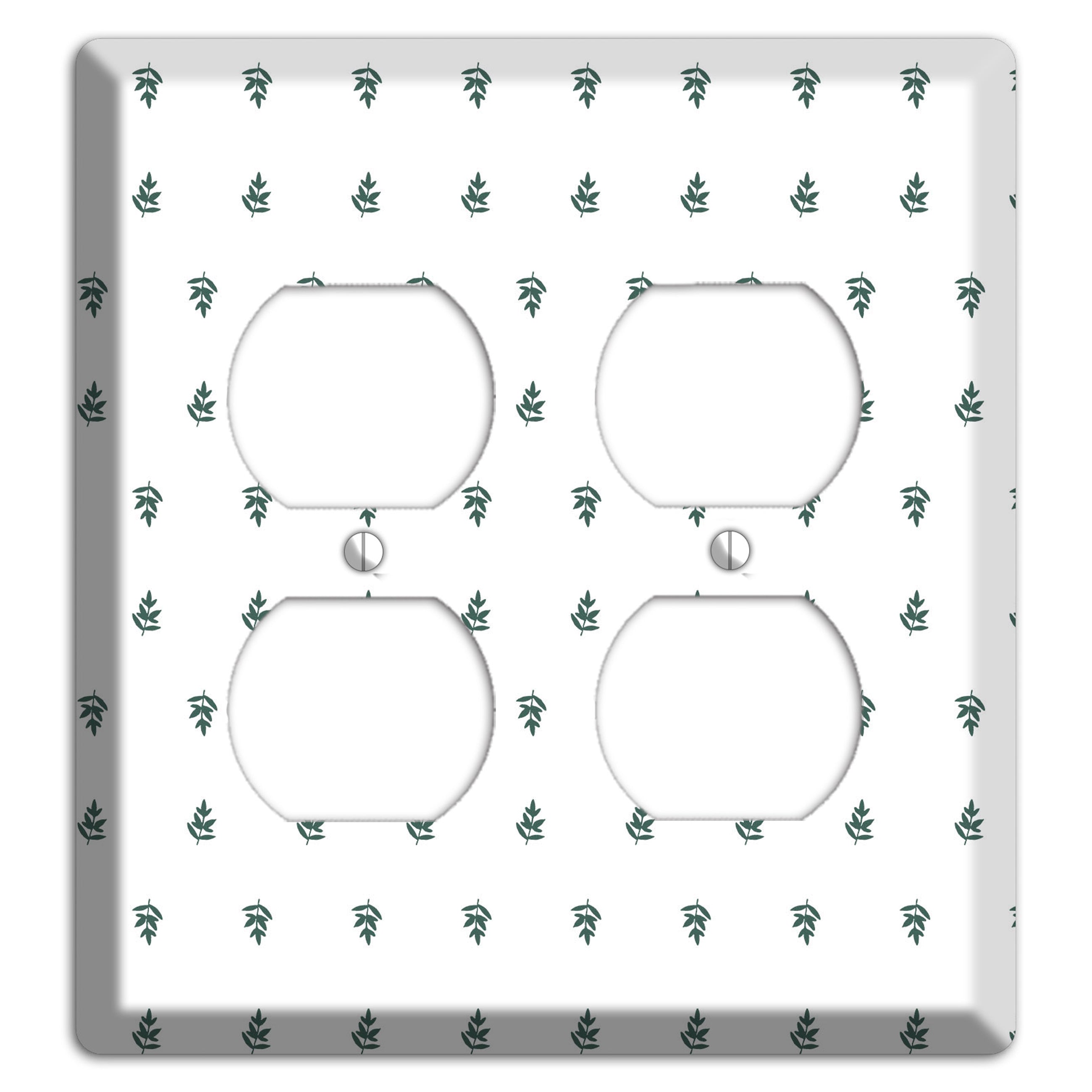 Leaves Style Y 2 Duplex Wallplate