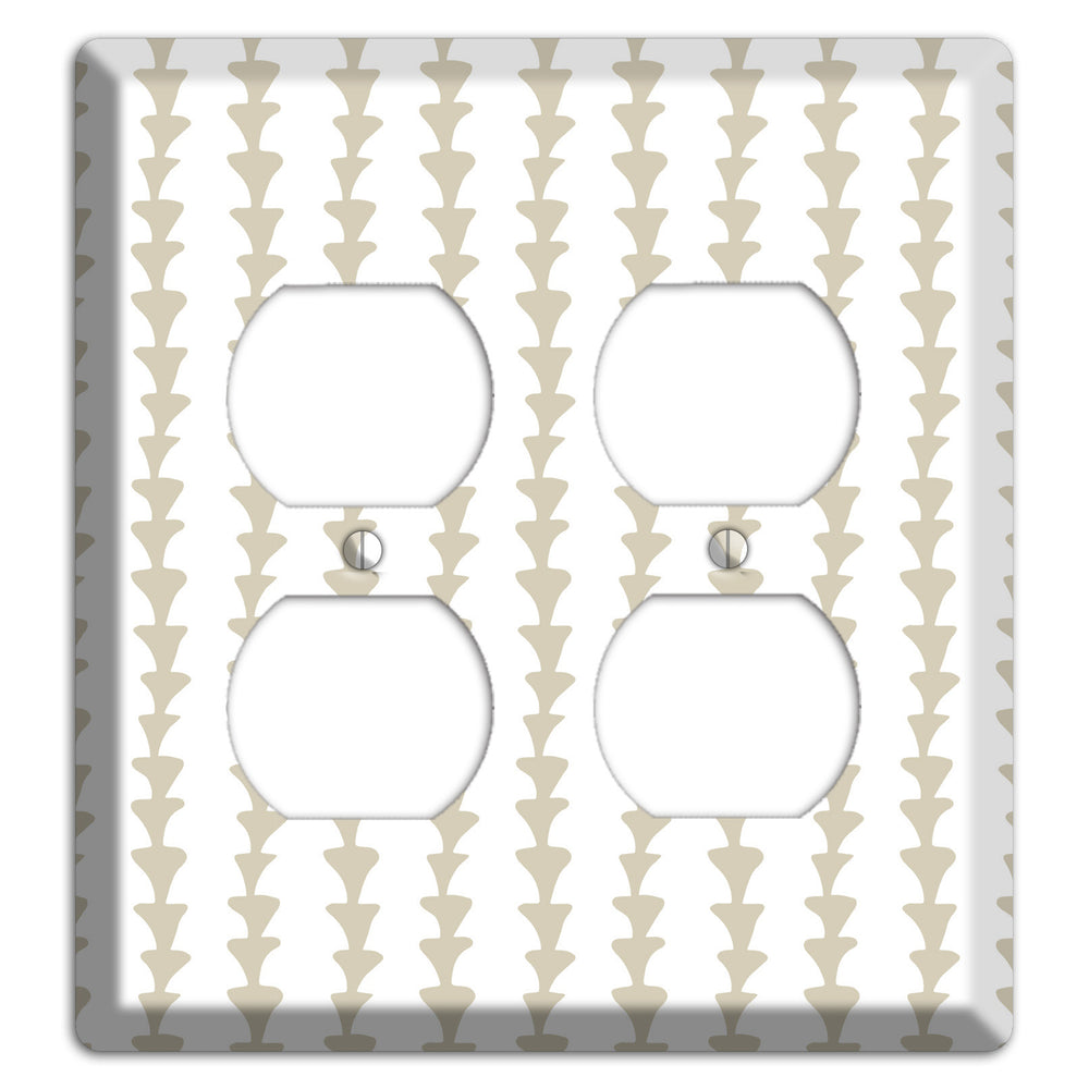 Simple Scandanavian Style A 2 Duplex Wallplate