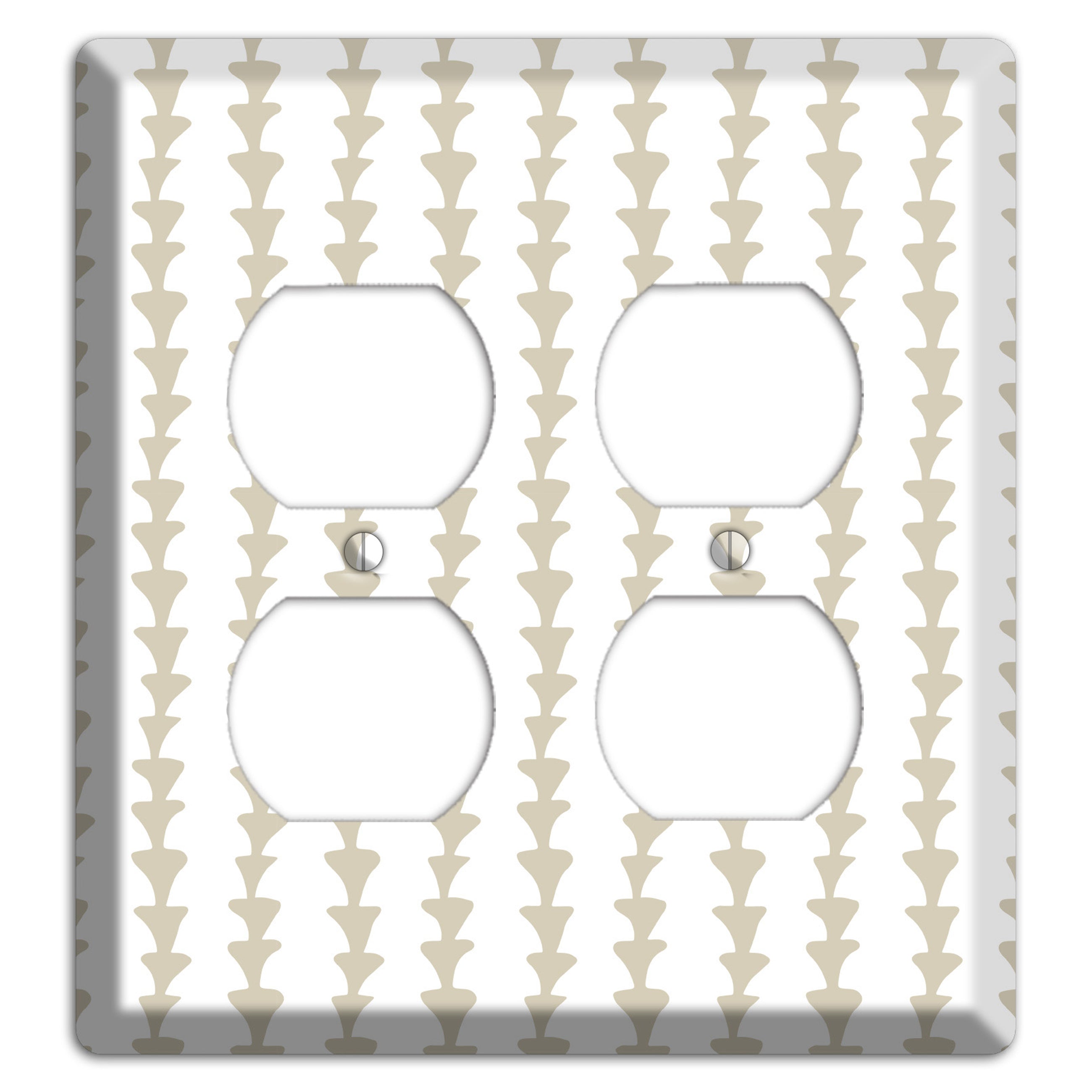 Simple Scandanavian Style A 2 Duplex Wallplate