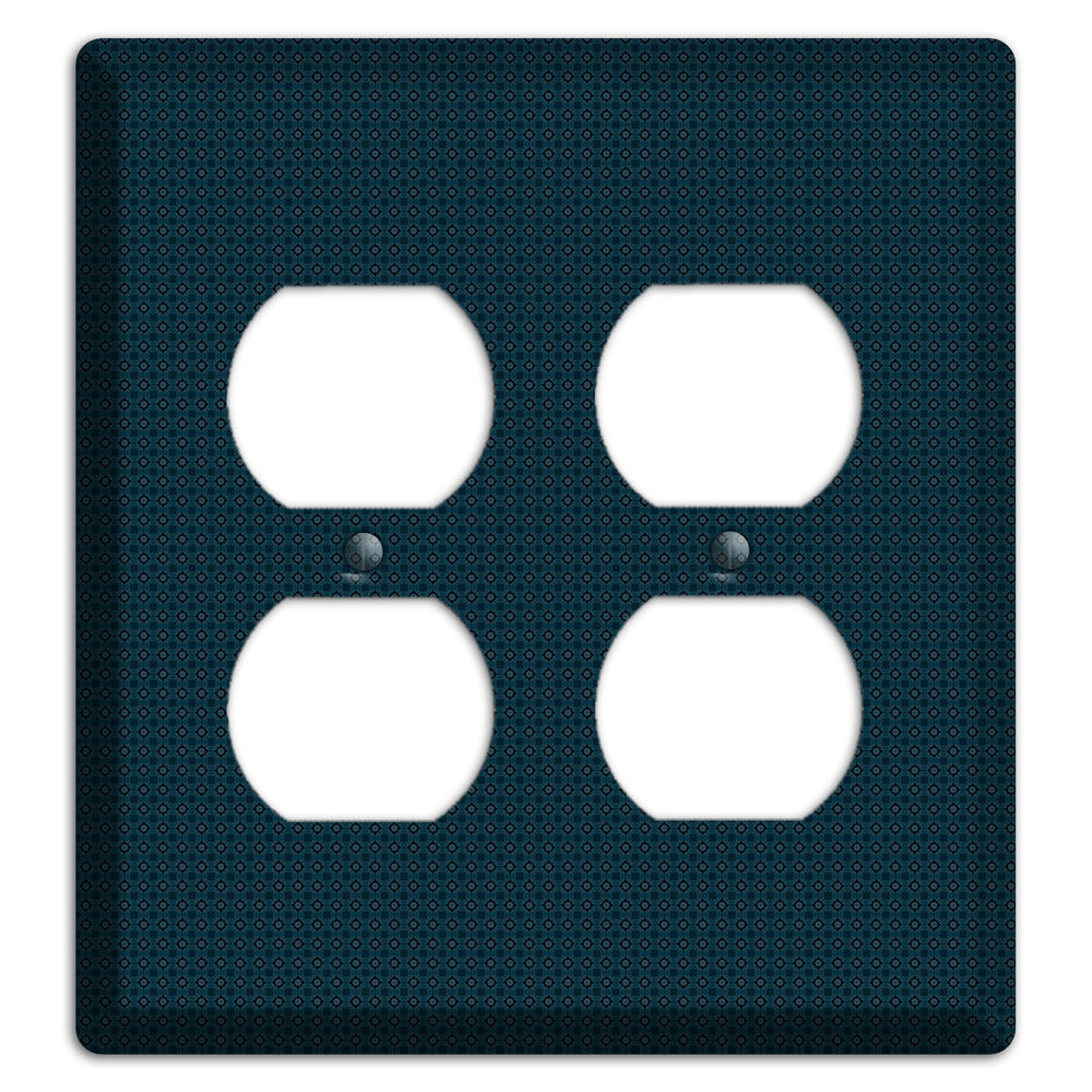 Navy Foulard 2 Duplex Wallplate