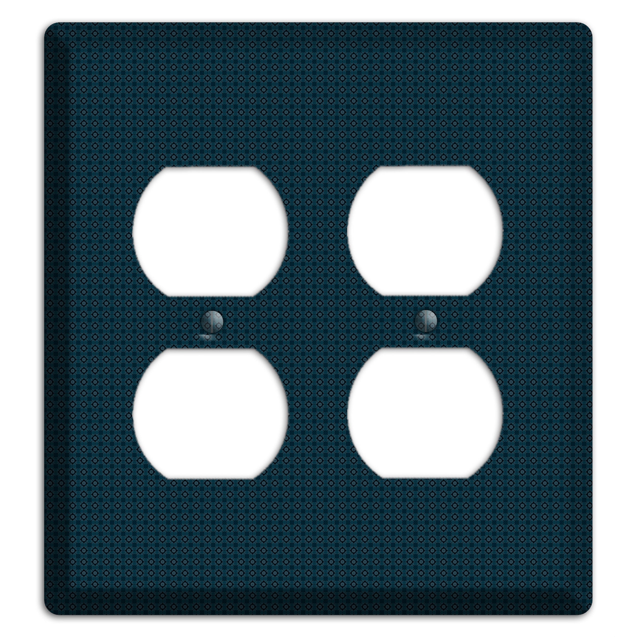 Navy Foulard 2 Duplex Wallplate